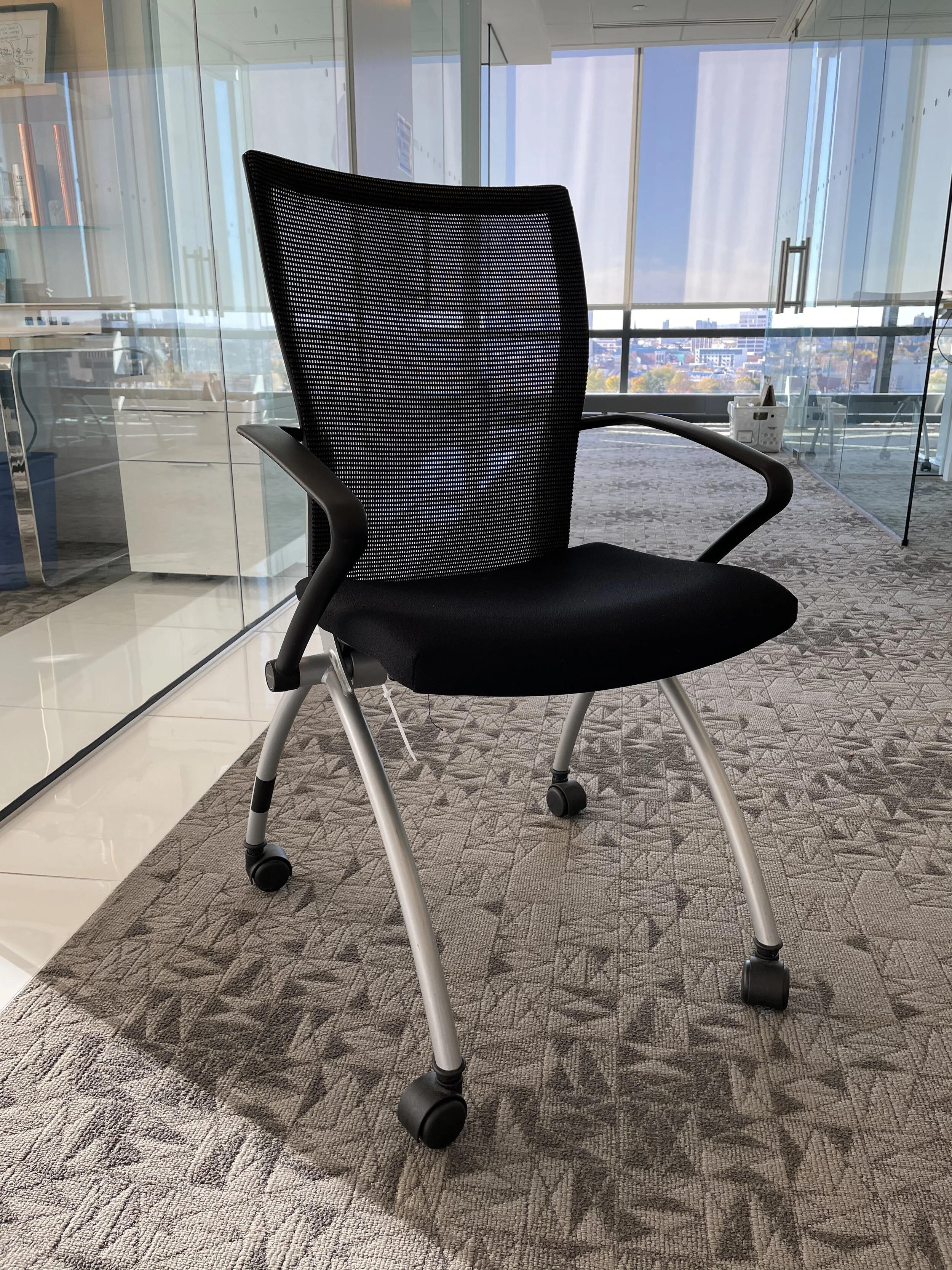 Black X99 Training room chair by Haworth C844