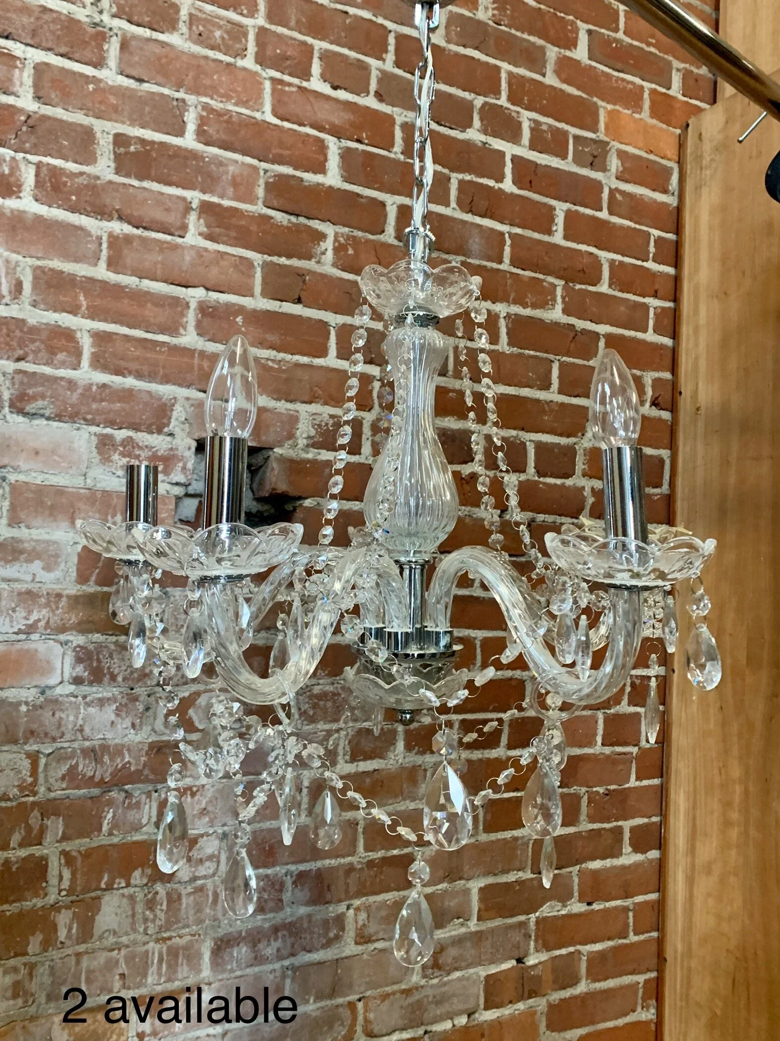 5 Light Glass Chandelier B B202
