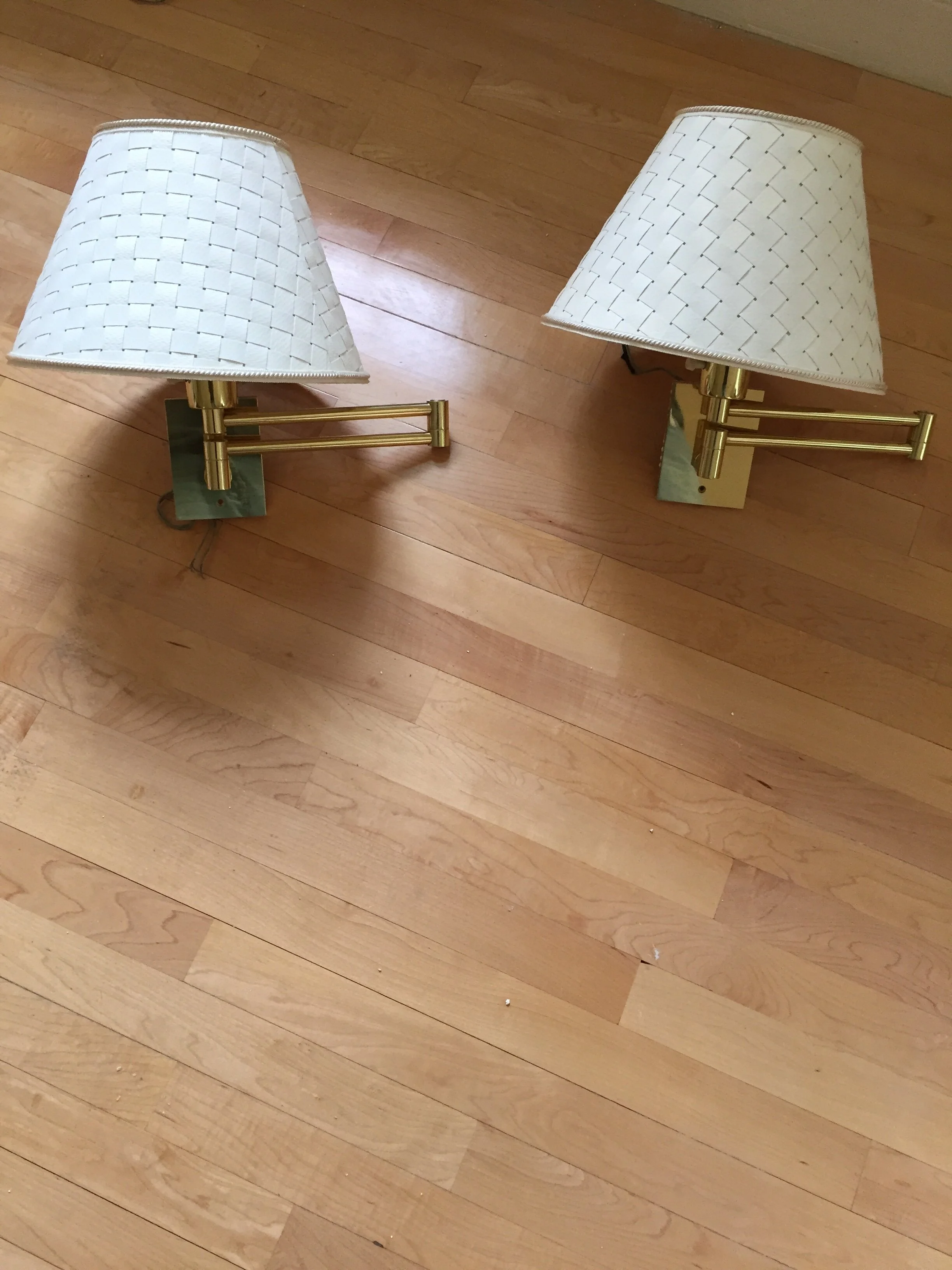 Vintage MetalArte Hansen Swing Arm Wall Sconce N354