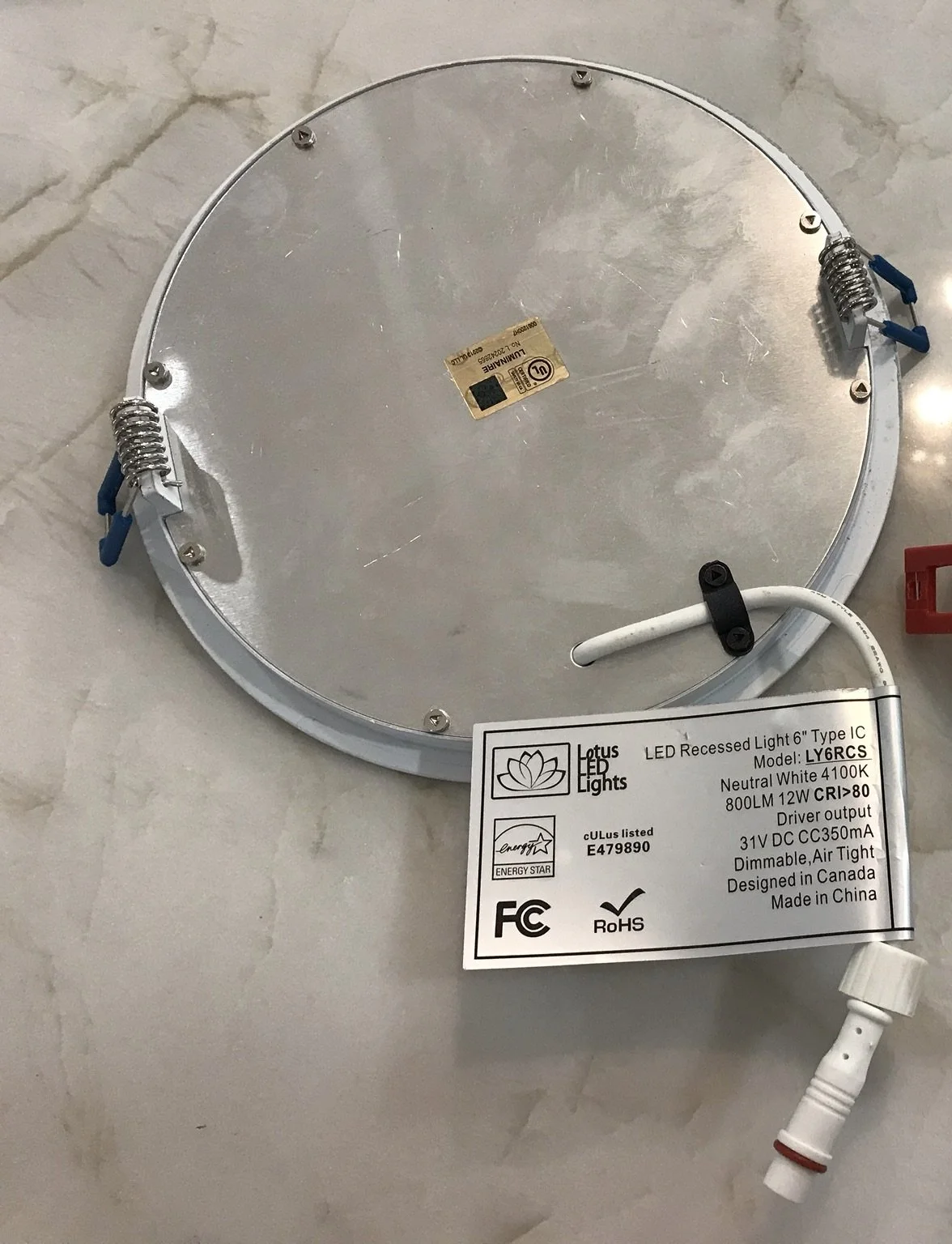 LOTUS 6" Round Original Super Thin Recessed LED Lights L636