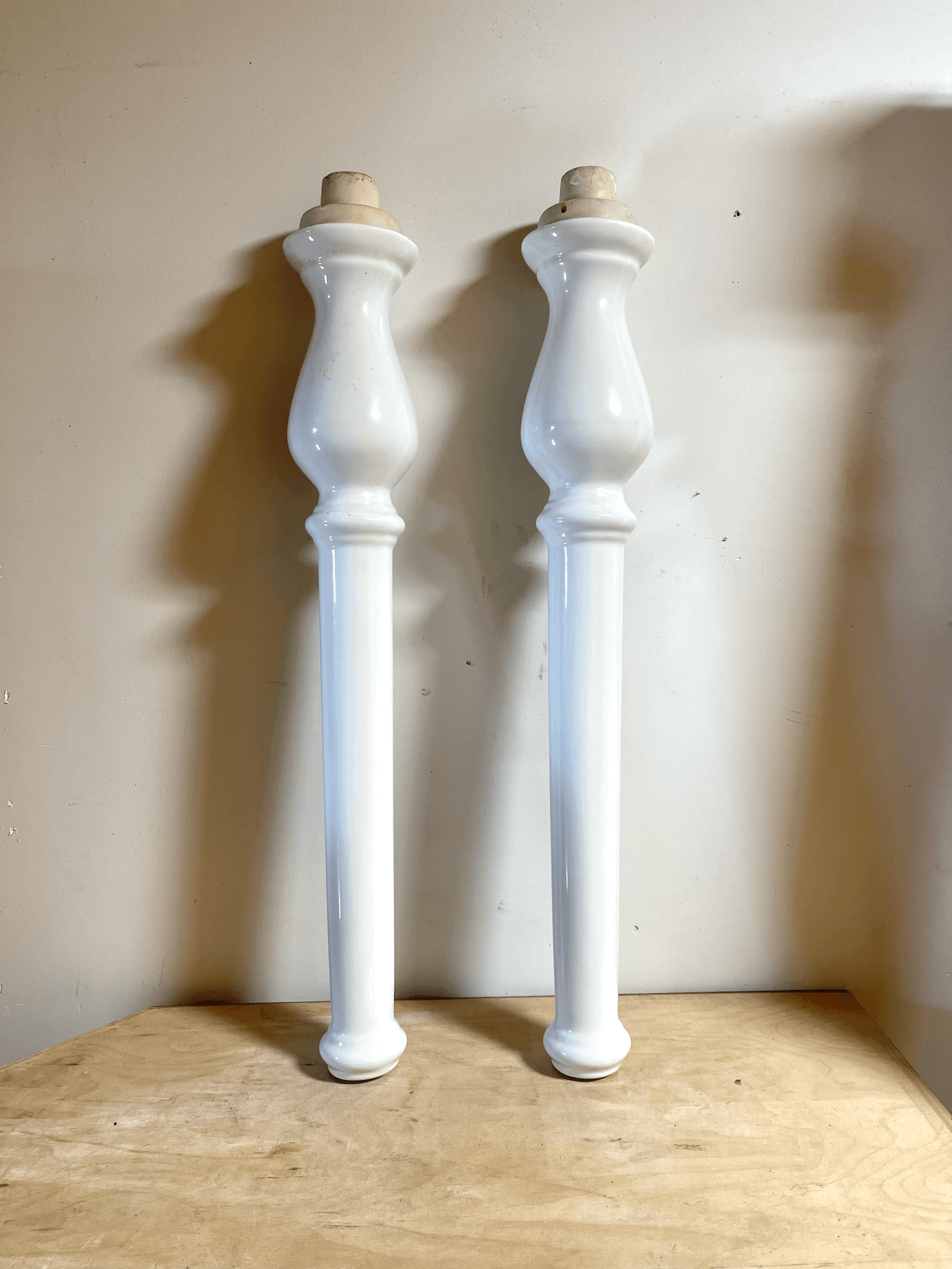 White Bathroom Sink Pedestal Legs Z999