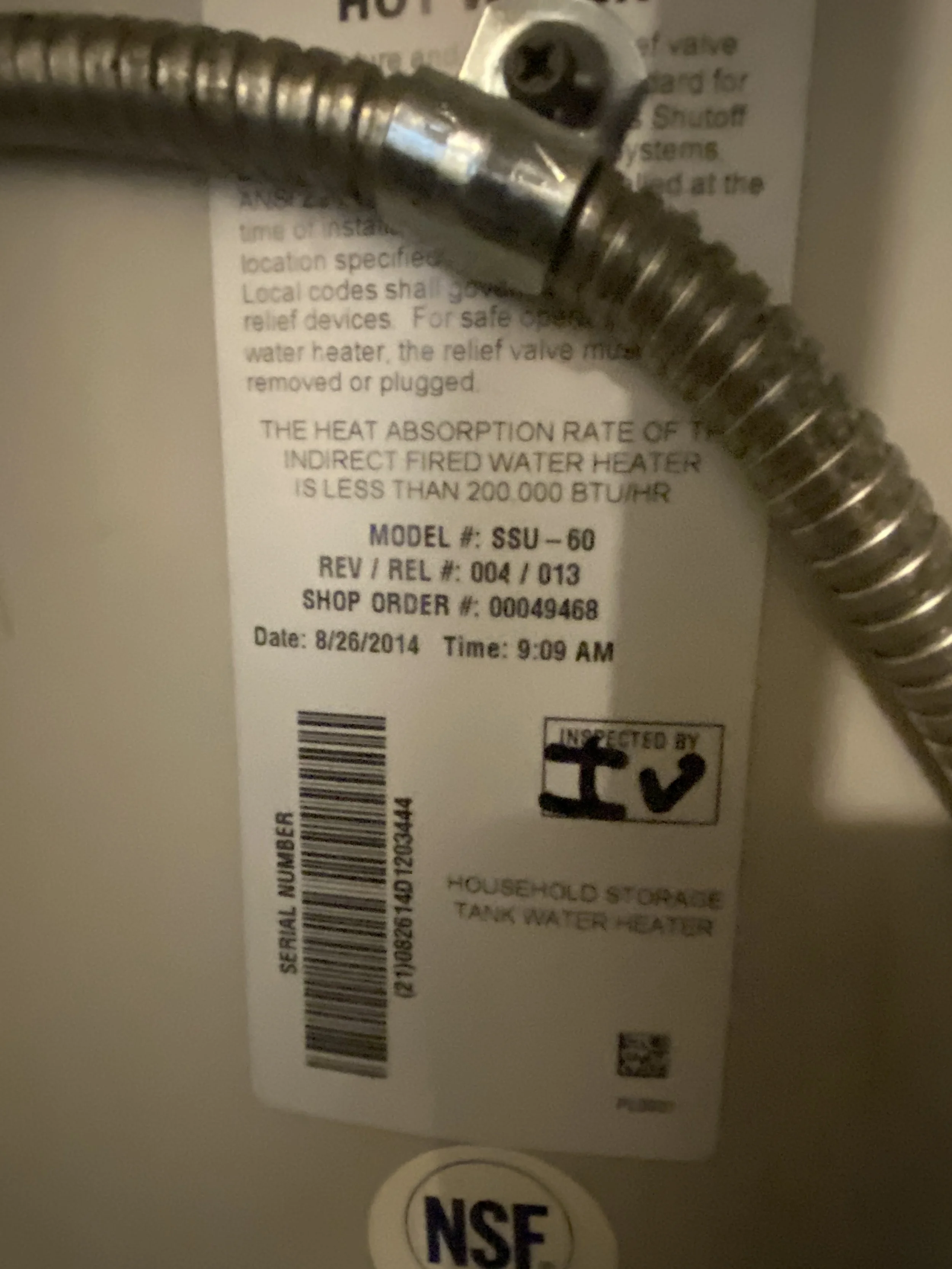 SuperStor 60 Gallon Indirect Hot Water Heater L622 — Upcycle