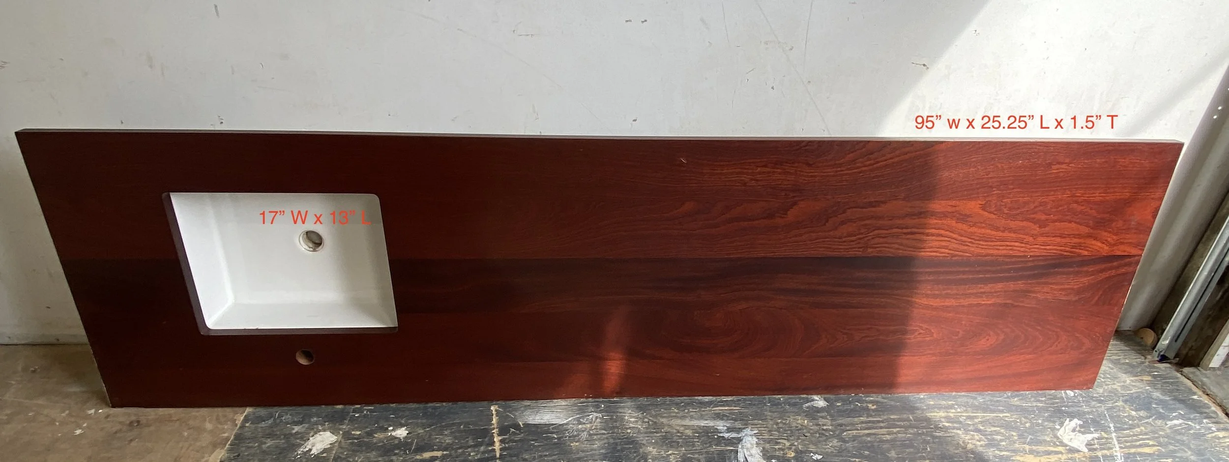 Mahogany Countertop W515 B