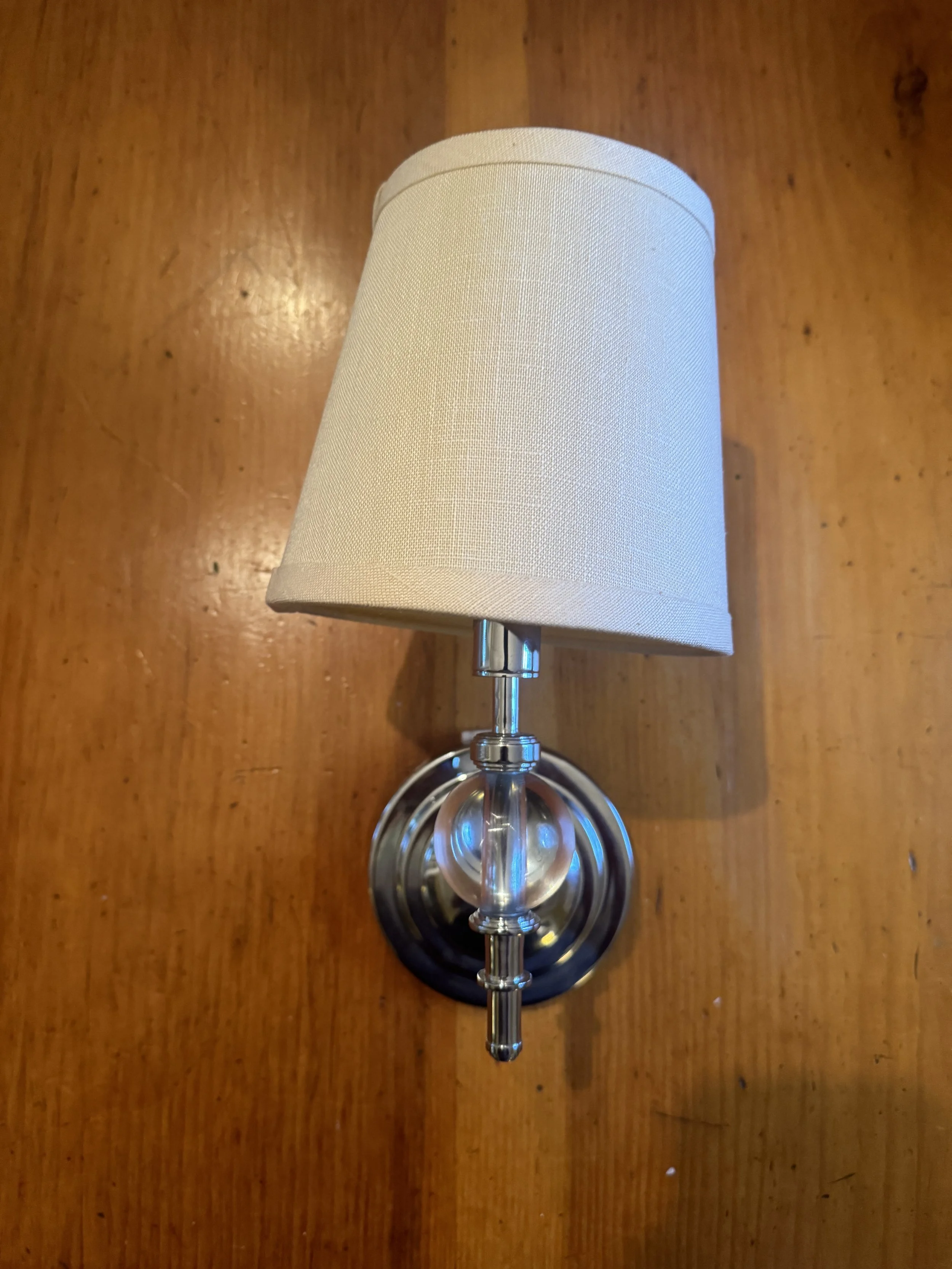 Visual Comfort Glass Ball Wall Sconce In Polished Chrome W515