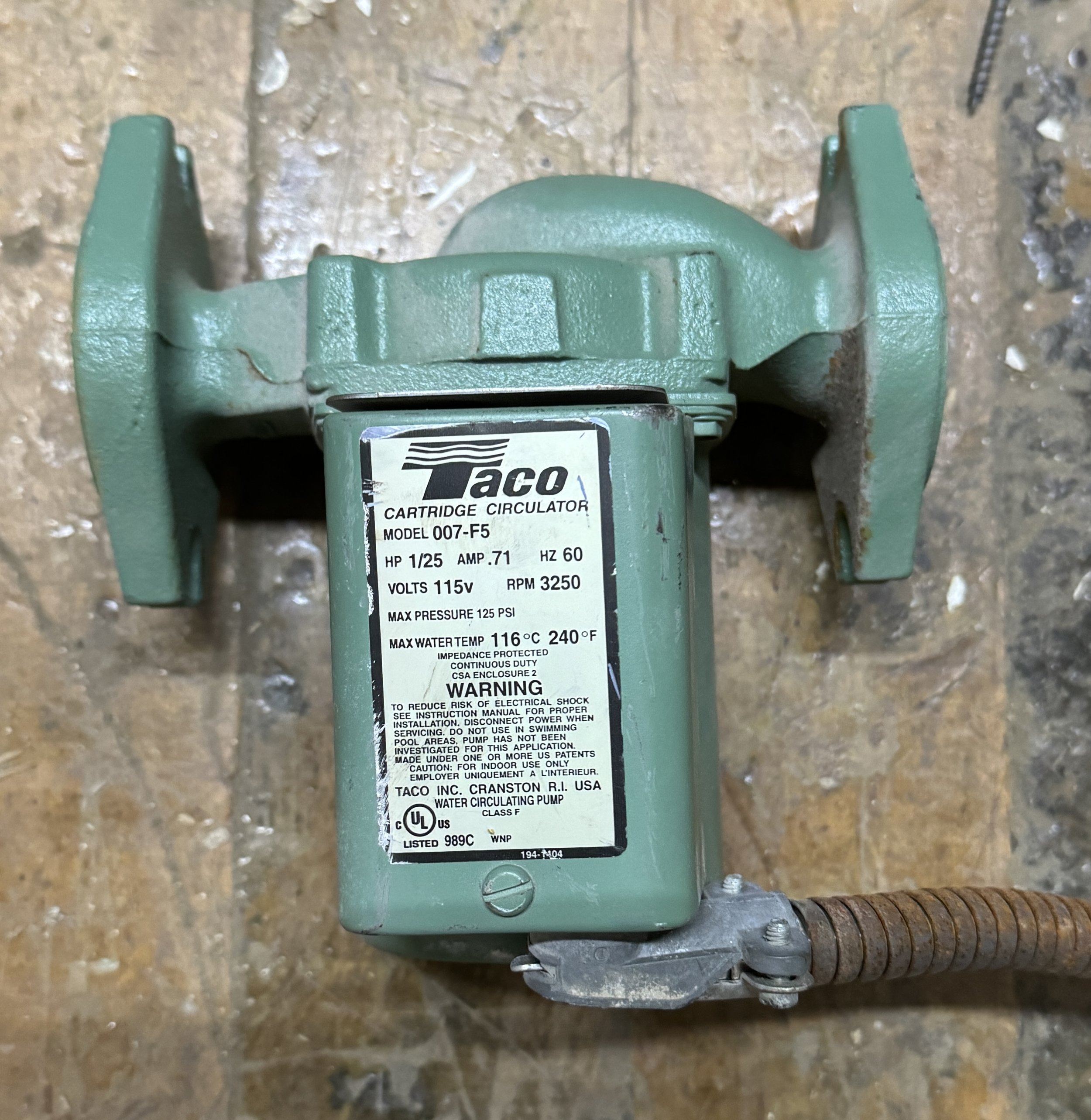 Taco F7 Circulation Pumps C282