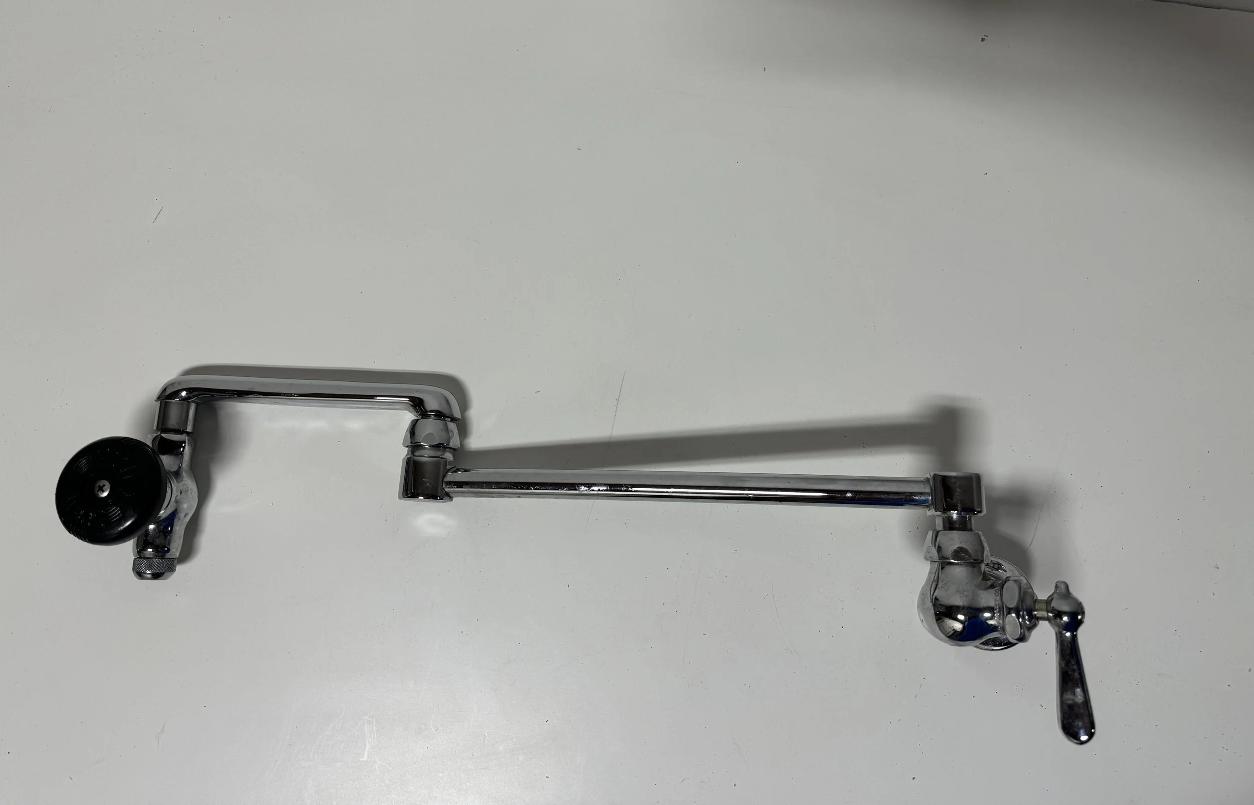 Chicago Faucets Wall-Mounted Pot and Kettle Filler with Double-Jointed Swing Spout Z999