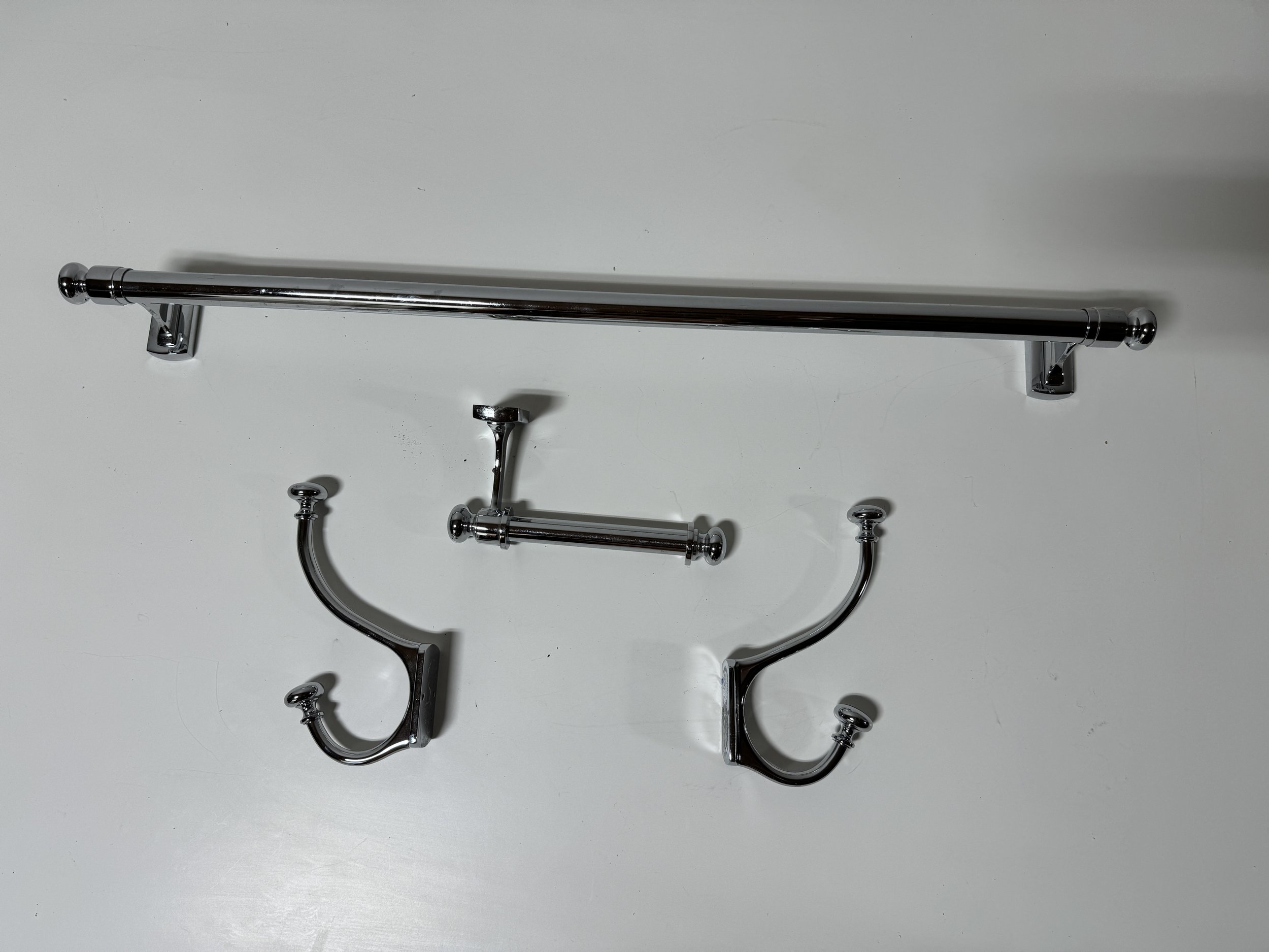 Nickel Finish Bath Accessory W515 Set A