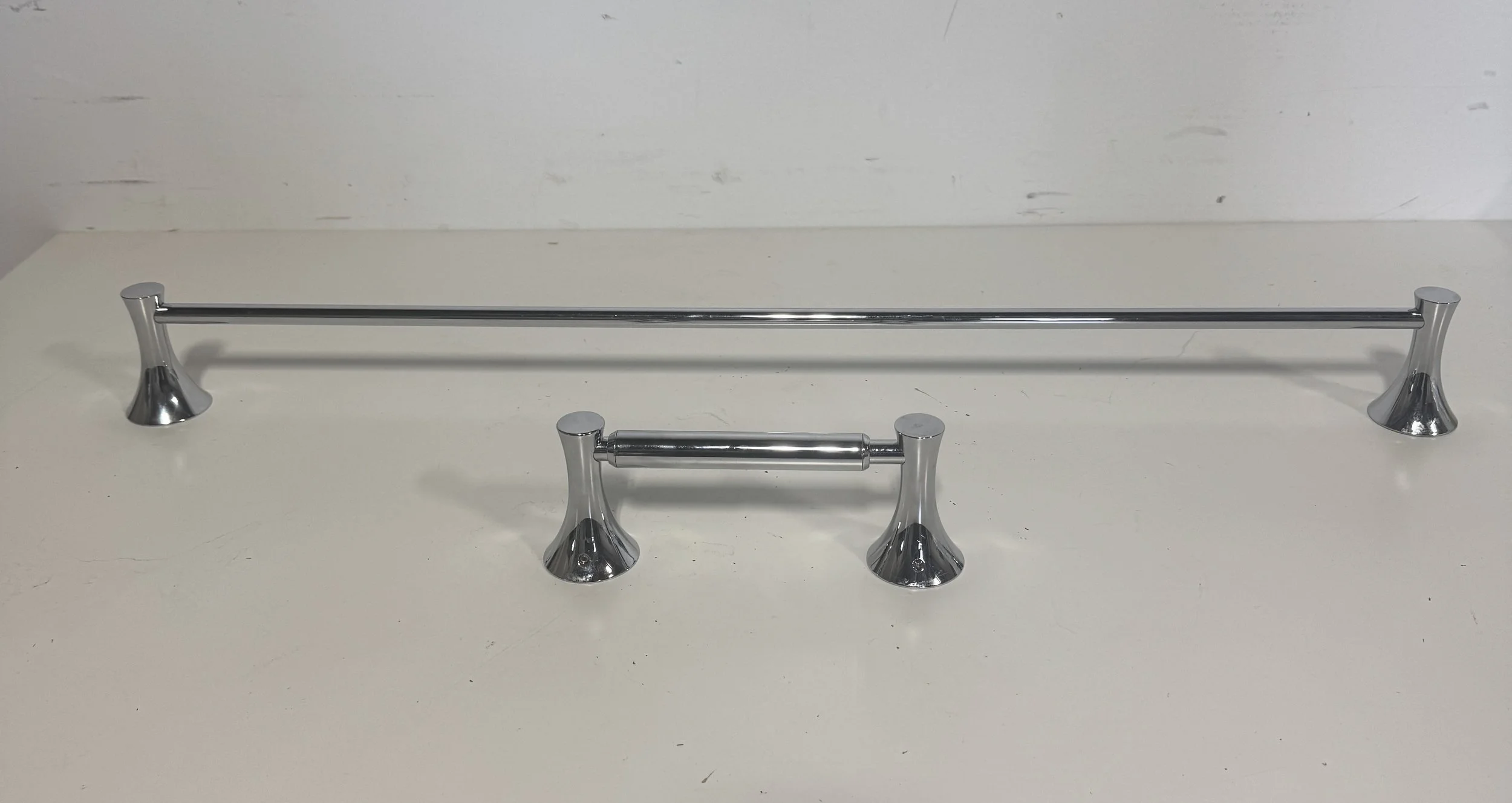 Polished Chrome Bath Accessory Set D143 Set B