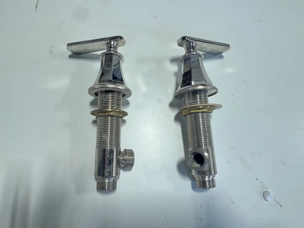 THG Polished Nickel Cut Bath Handles W309