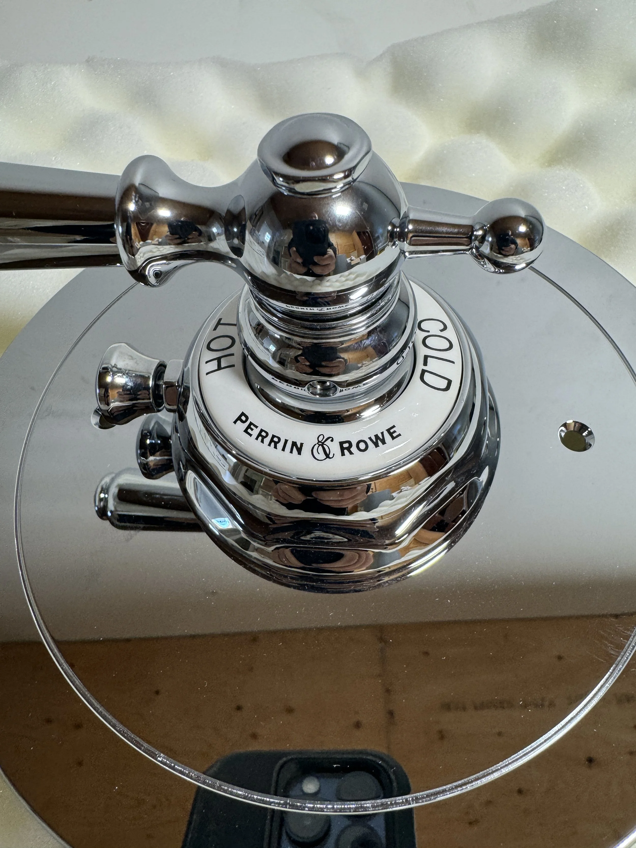 Perrin and Crowe Edwardian Era Round Thermostatic Trim Plate S001