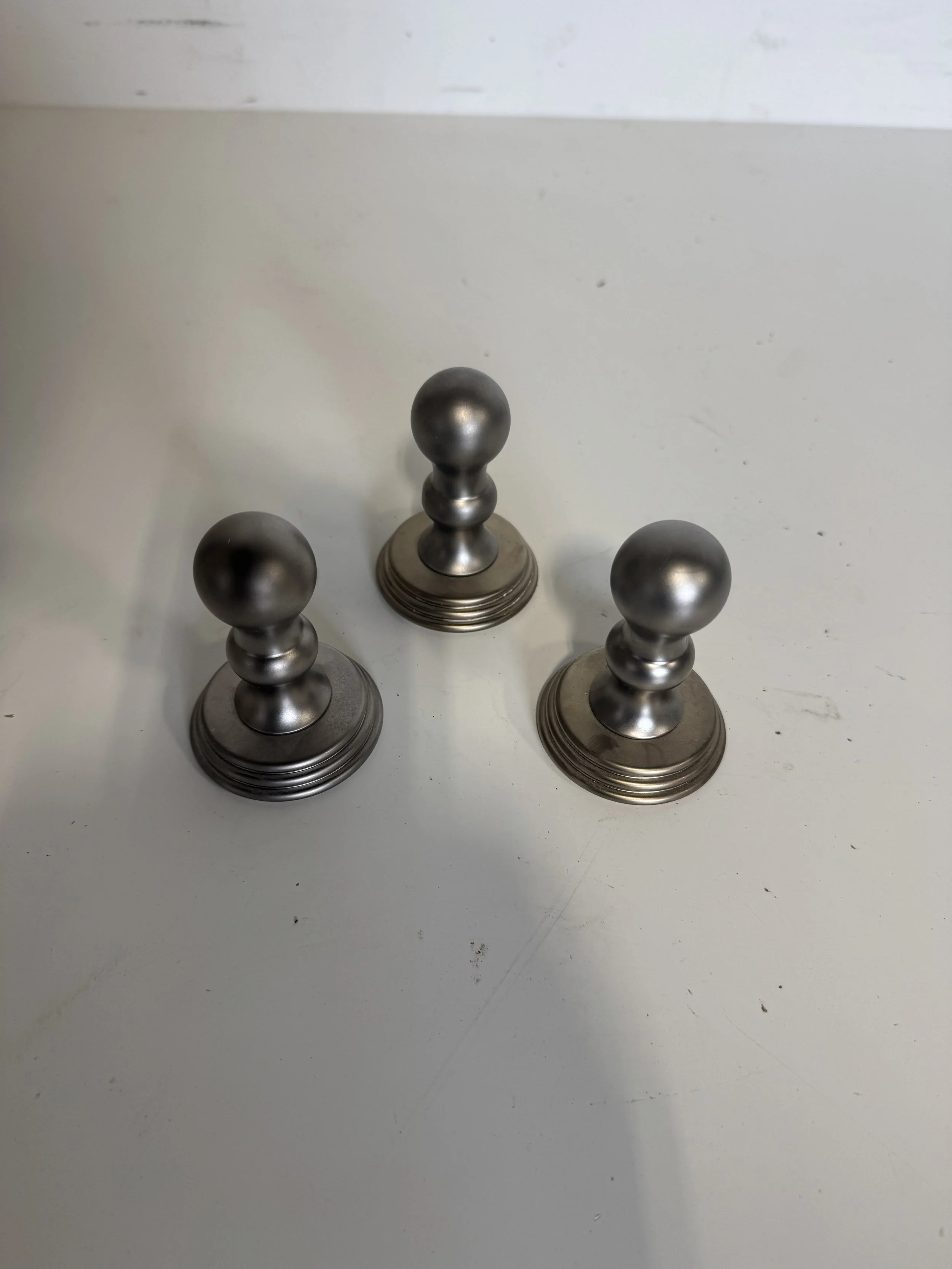 Brushed Chrome Robe Hooks