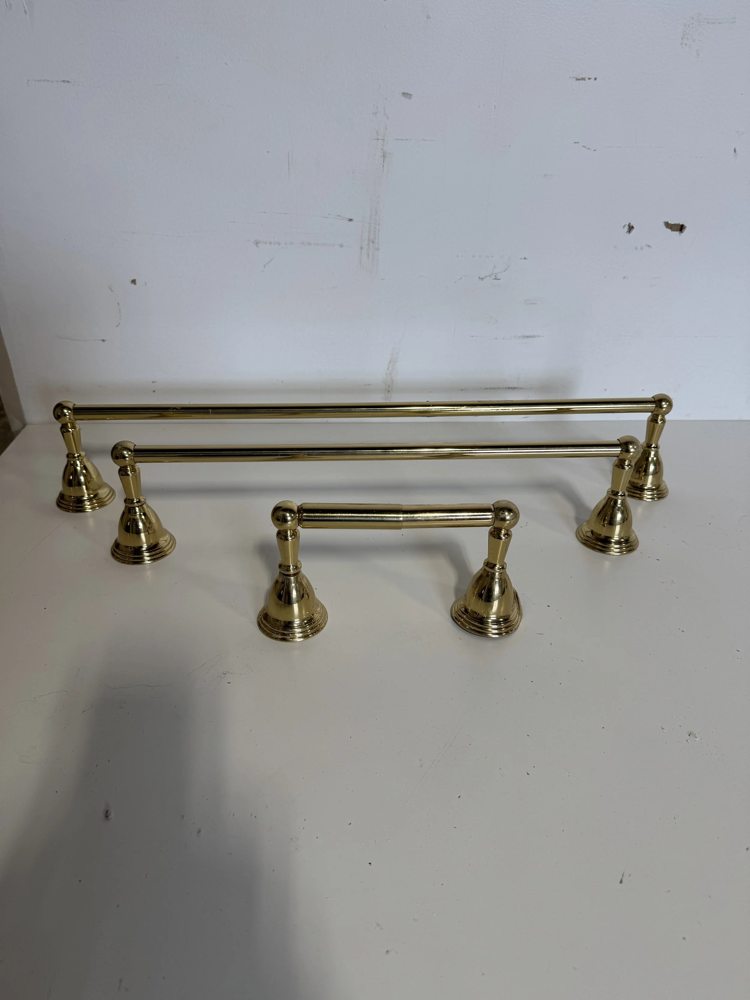 Brass Finish Bath Accessory W309 Set C