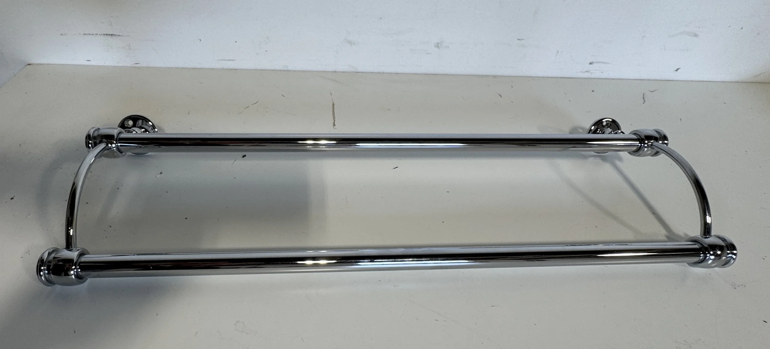 Waterworks Polished Chrome Double Towel Bar C812