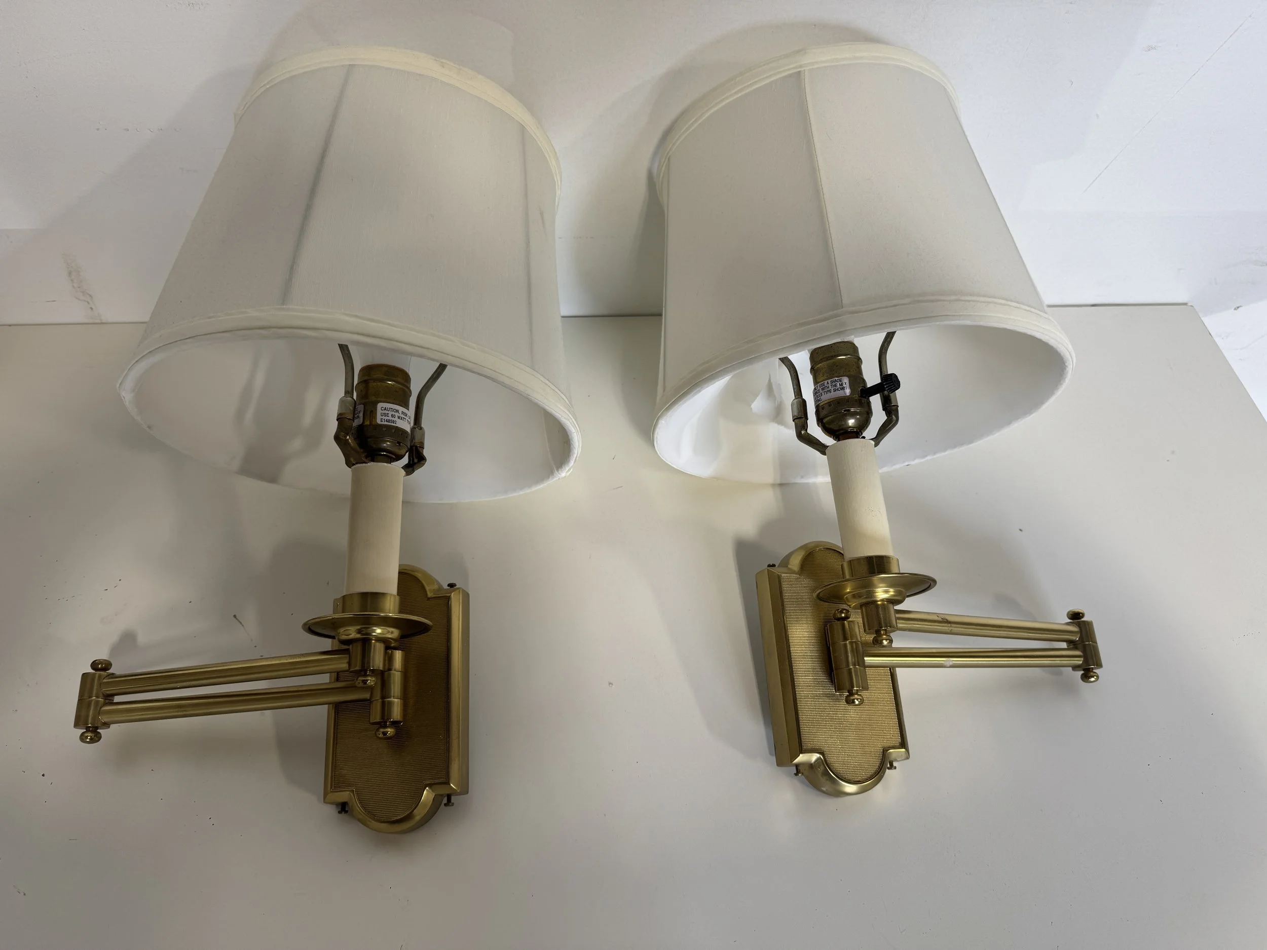 Vaughn Brass Swing Arm Wall Lamp W535