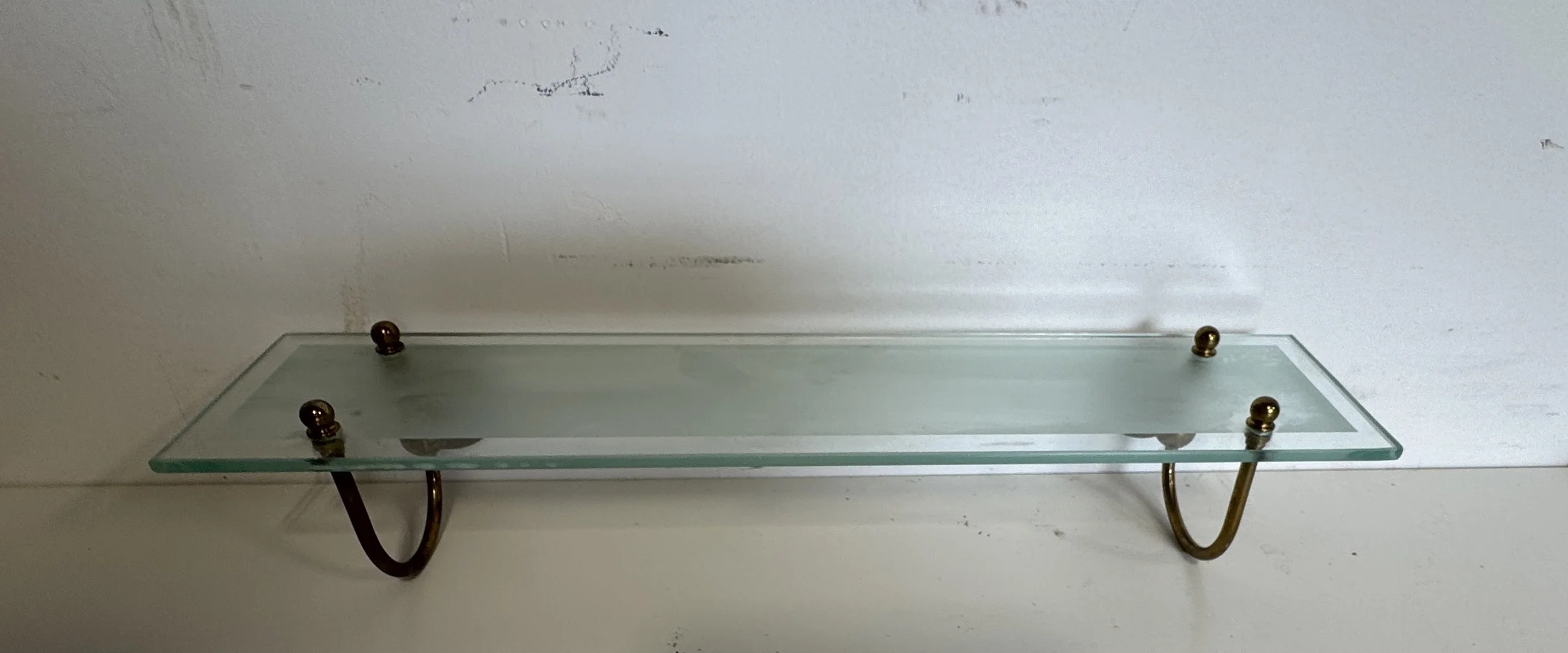 Glass shelf with Brass Arms N354