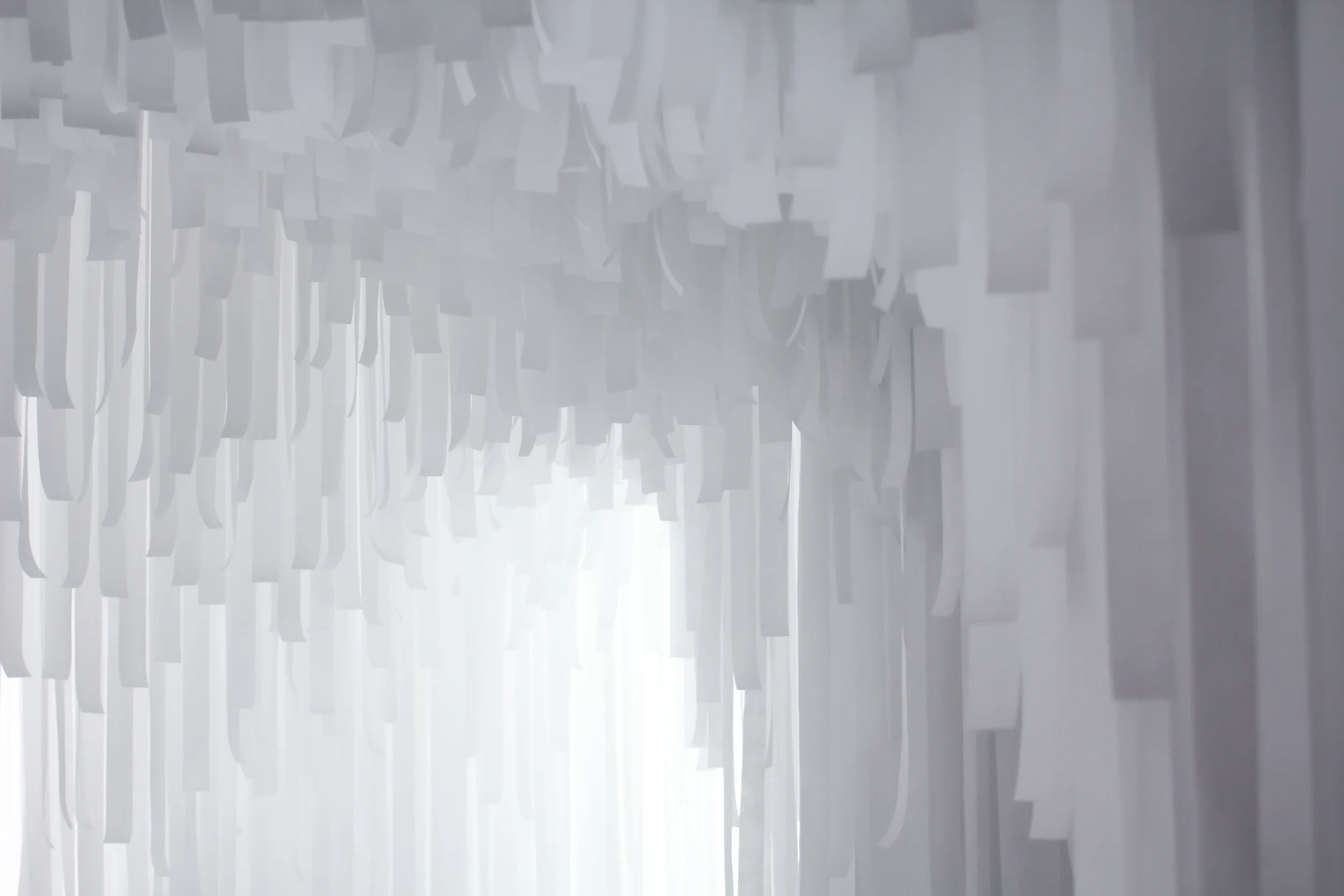 Layered of luminous material. COS x Snarkitecture. image ©futurecrafter