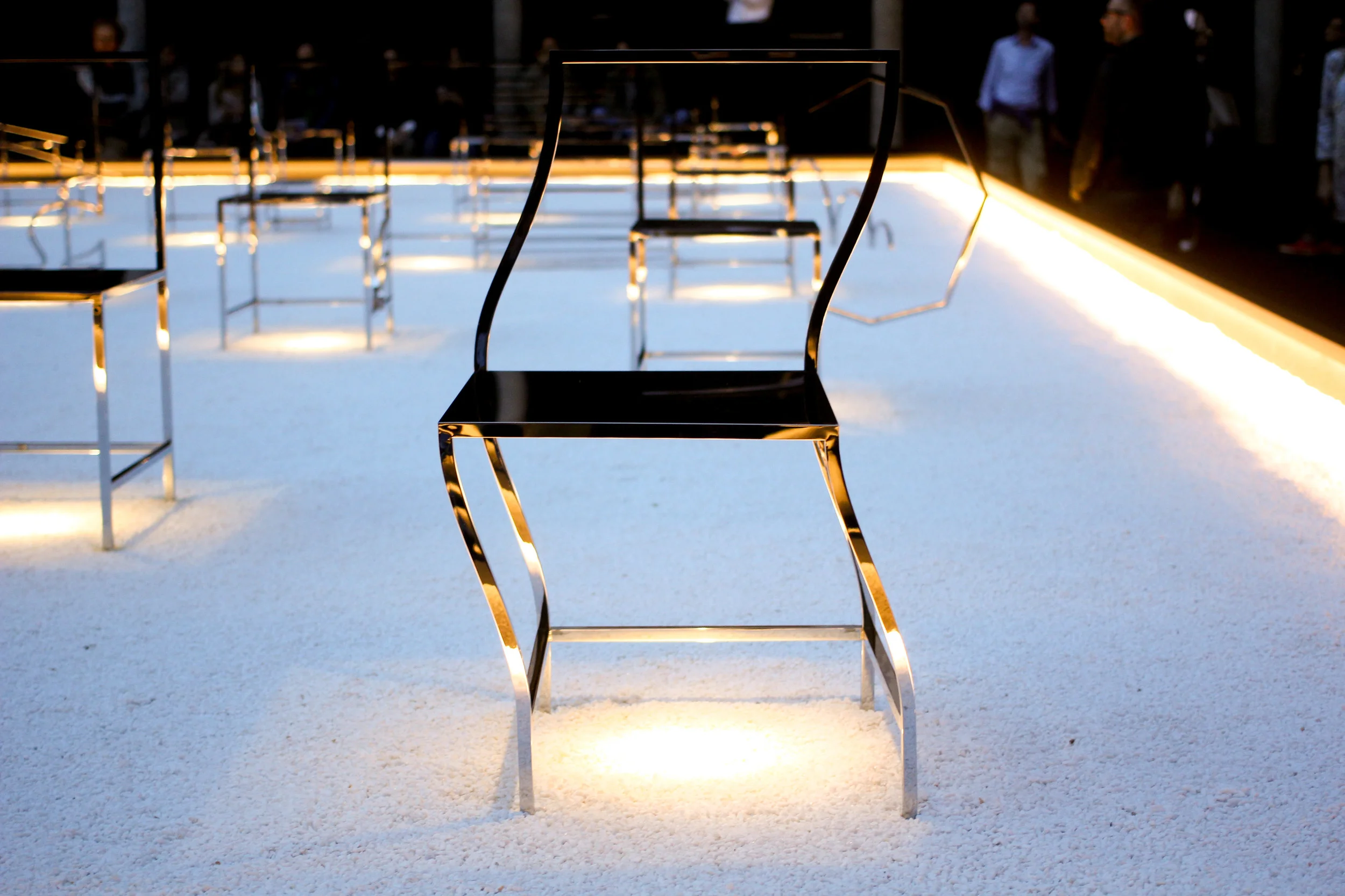 Nendo, 50 manga chairs . Fuorisalone2016. image©Futurecrafter
