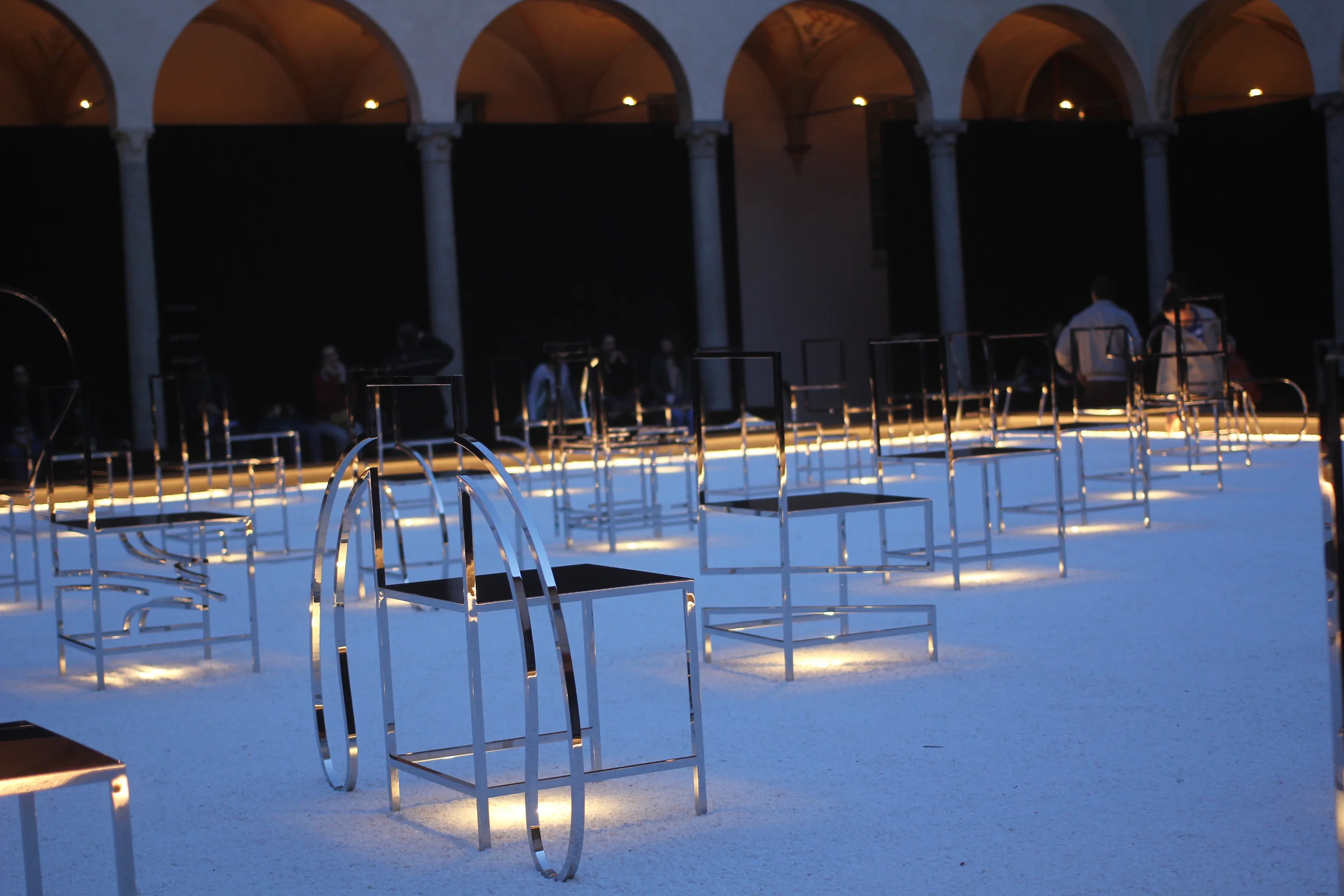 Nendo, 50 manga chairs . Fuorisalone2016. image©Futurecrafter