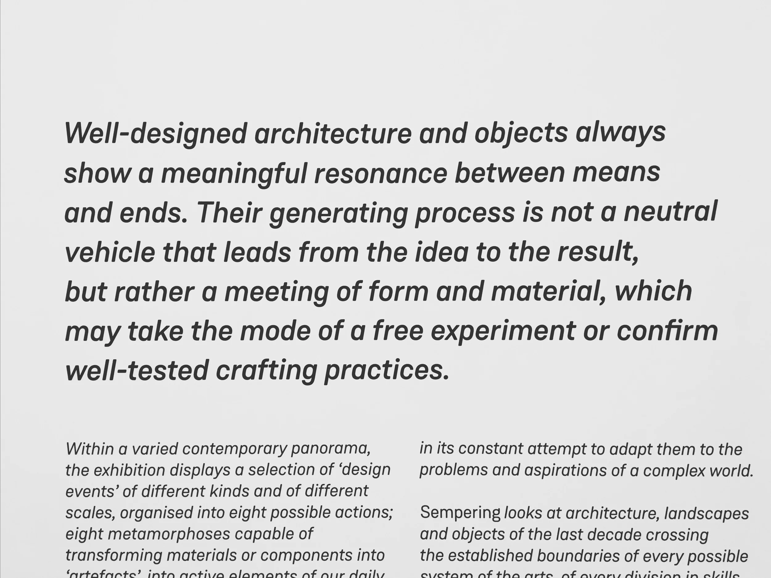 Introduction. Sempering. Images@Futurecrafter.