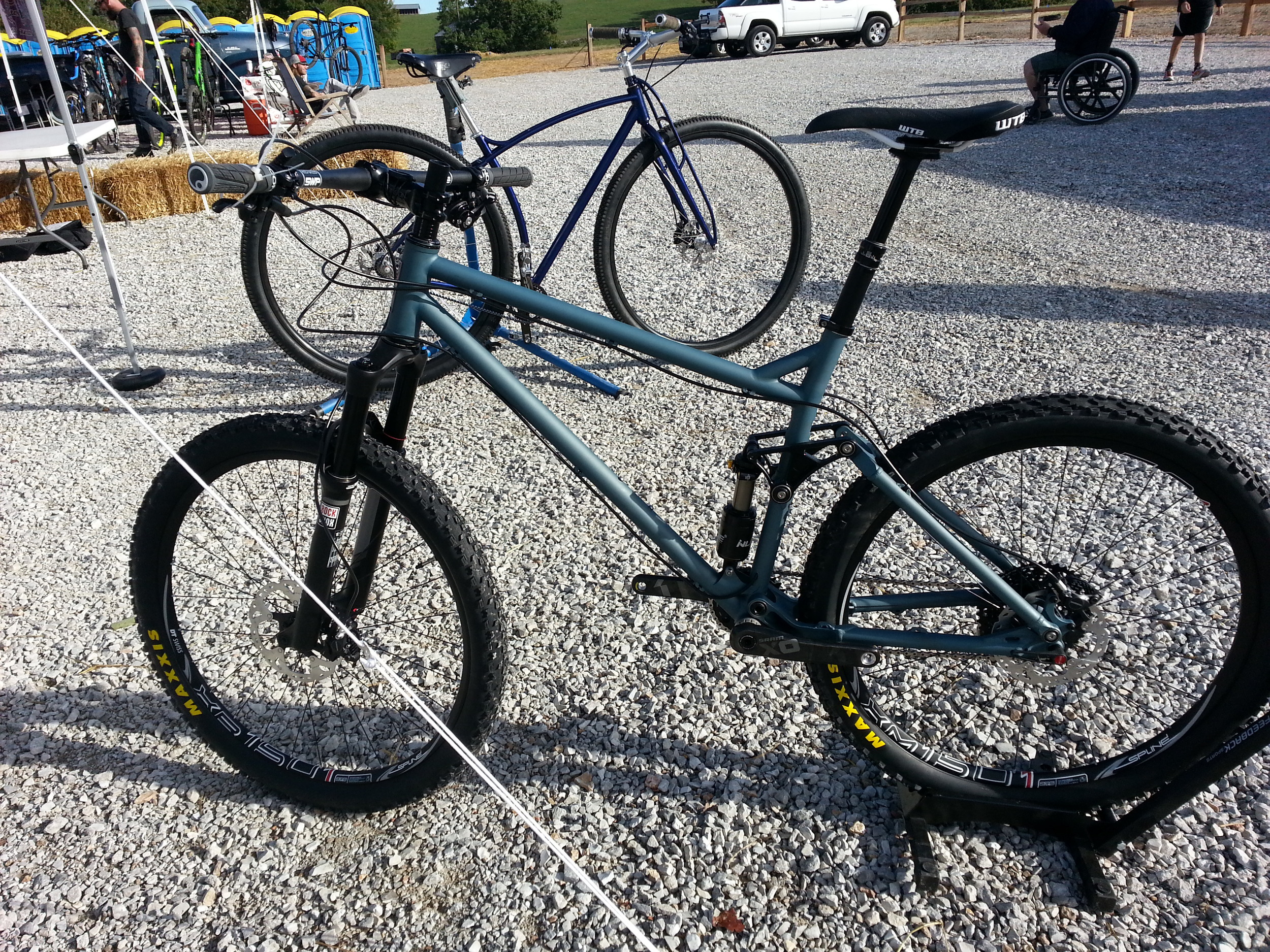 When at an enduro event you HAVE to bring a full suspension bike, right?