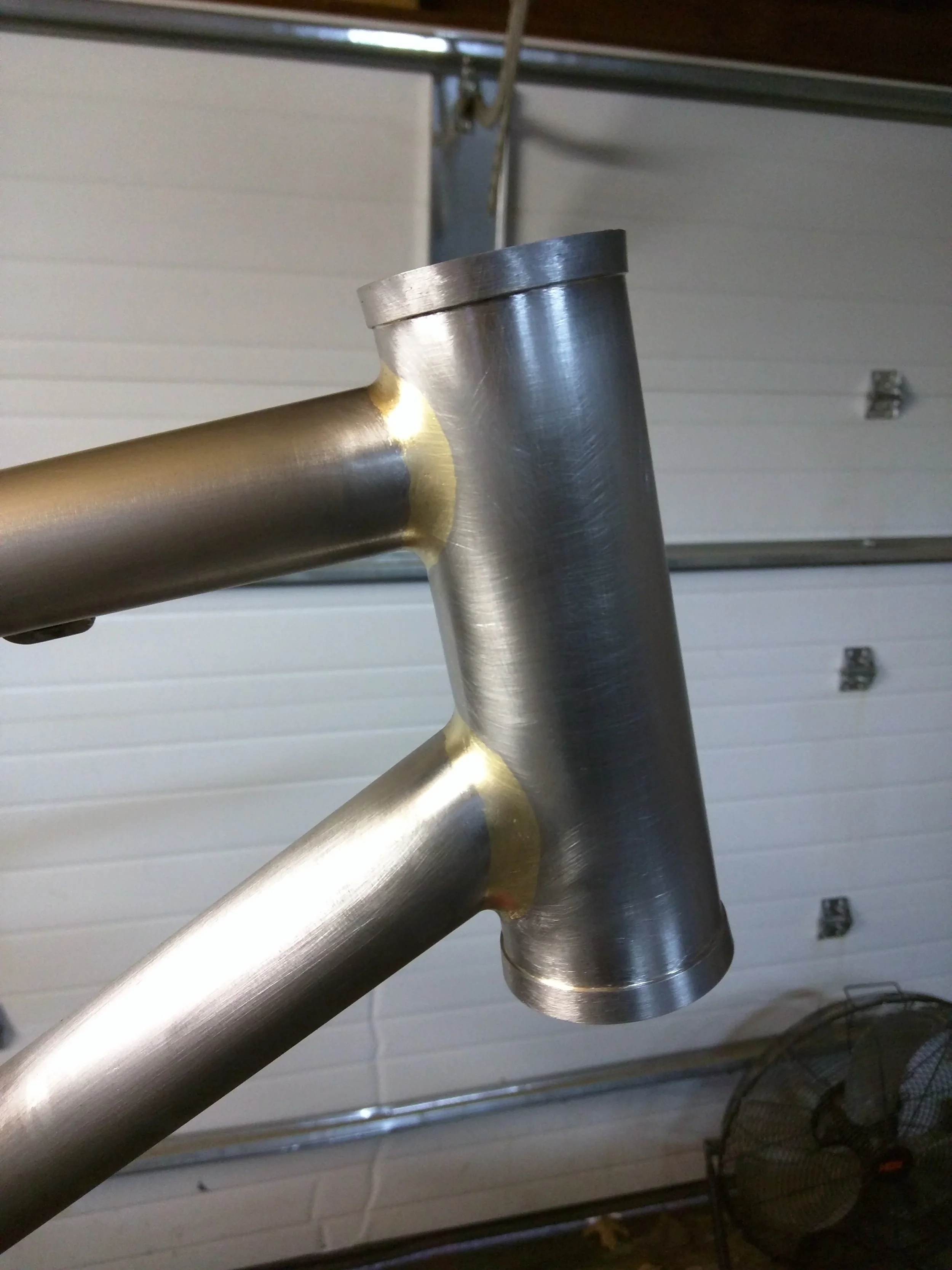 Polished brass joint