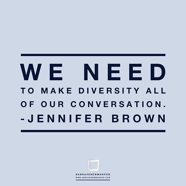The topics of diversity and inclusion are not just for people who find themselves in a diverse group of the population. We are all in this together and we need to link arms with our brothers and sisters (whether we know them or not!) and stand up for