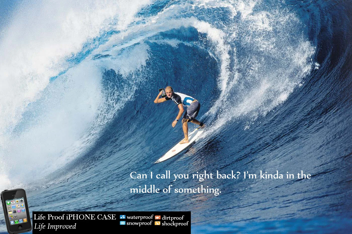 Wow, the phone is bigger than his head...or he just has a really small melon.