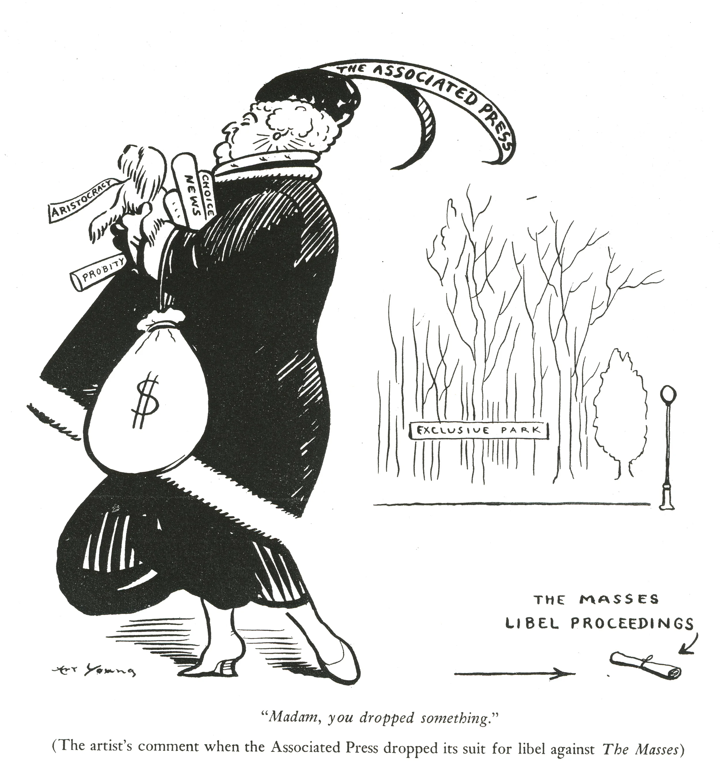 Art Young, originally published in The Masses , February 1916.