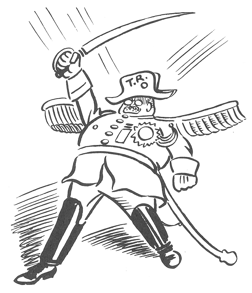 Art Young, "Teddy Roosevelt: At it Again,” The Masses , November 1914.