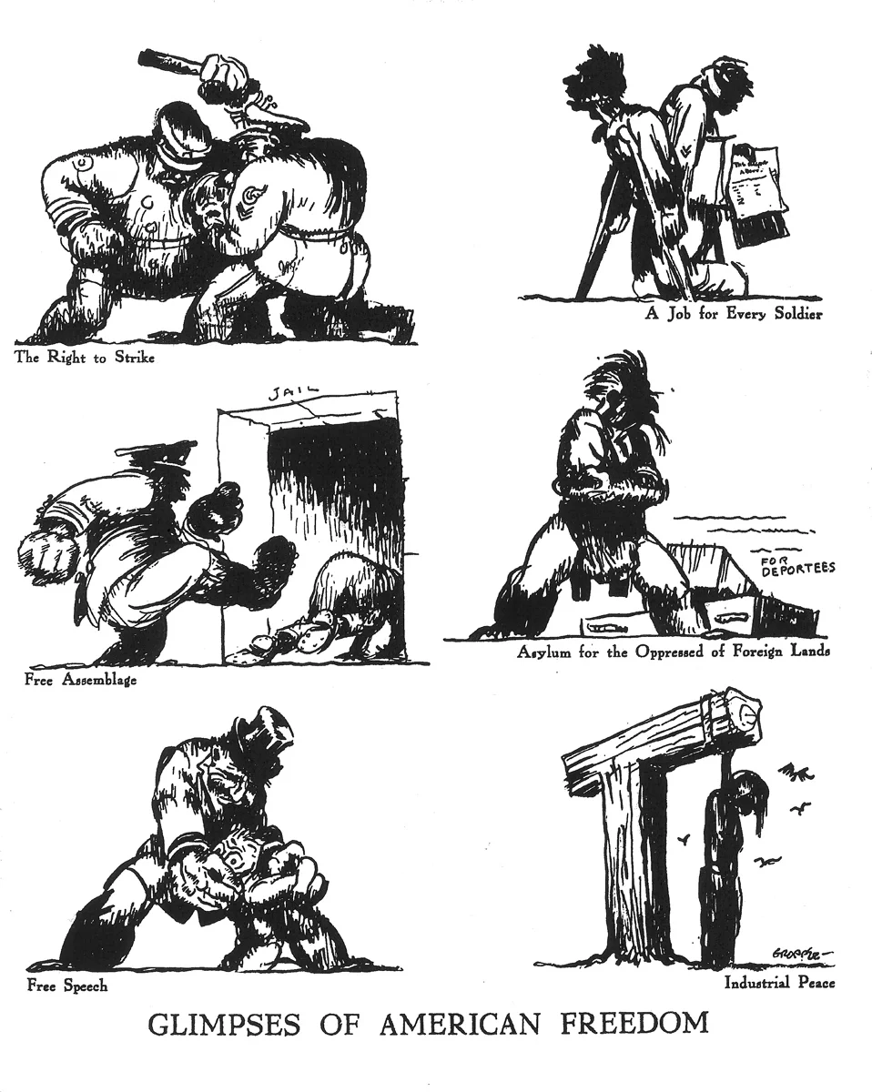 William Gropper, The Liberator , May 1919. 