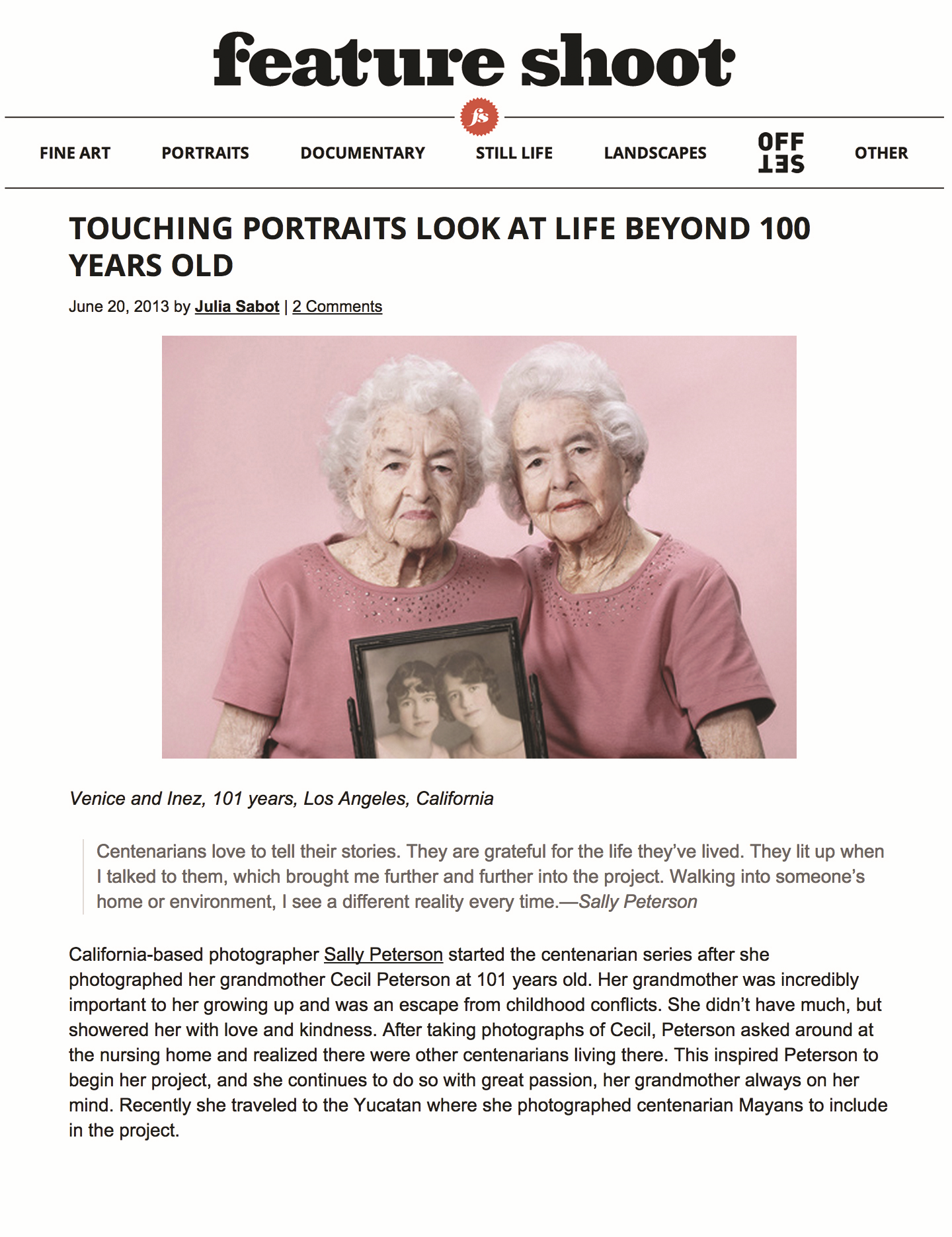 FEATURE SHOOT INTERVIEW l US