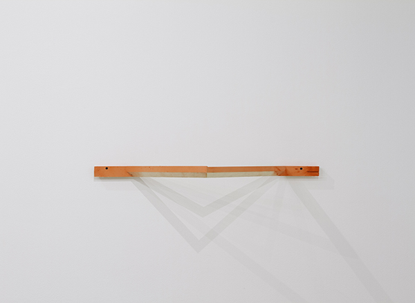 Obstruction , Plywood, Road-marking Paint, 2' 6"