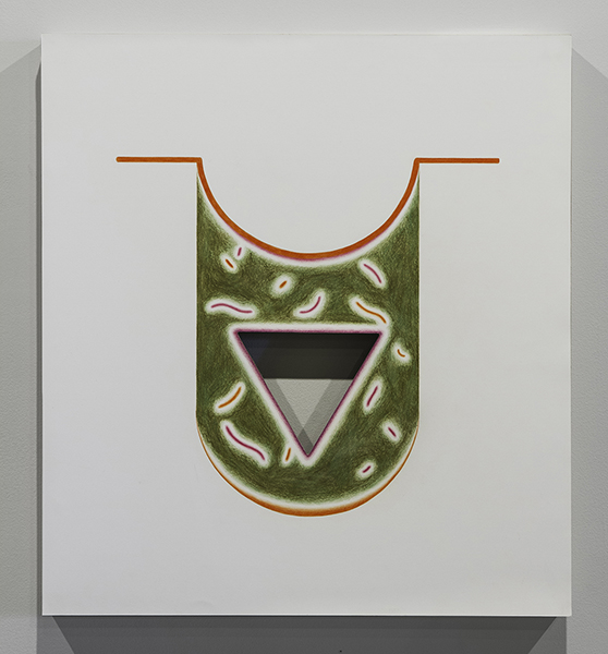 A Natural Perforation Colored Pencil on Paper on Panel, 20" x 20" 