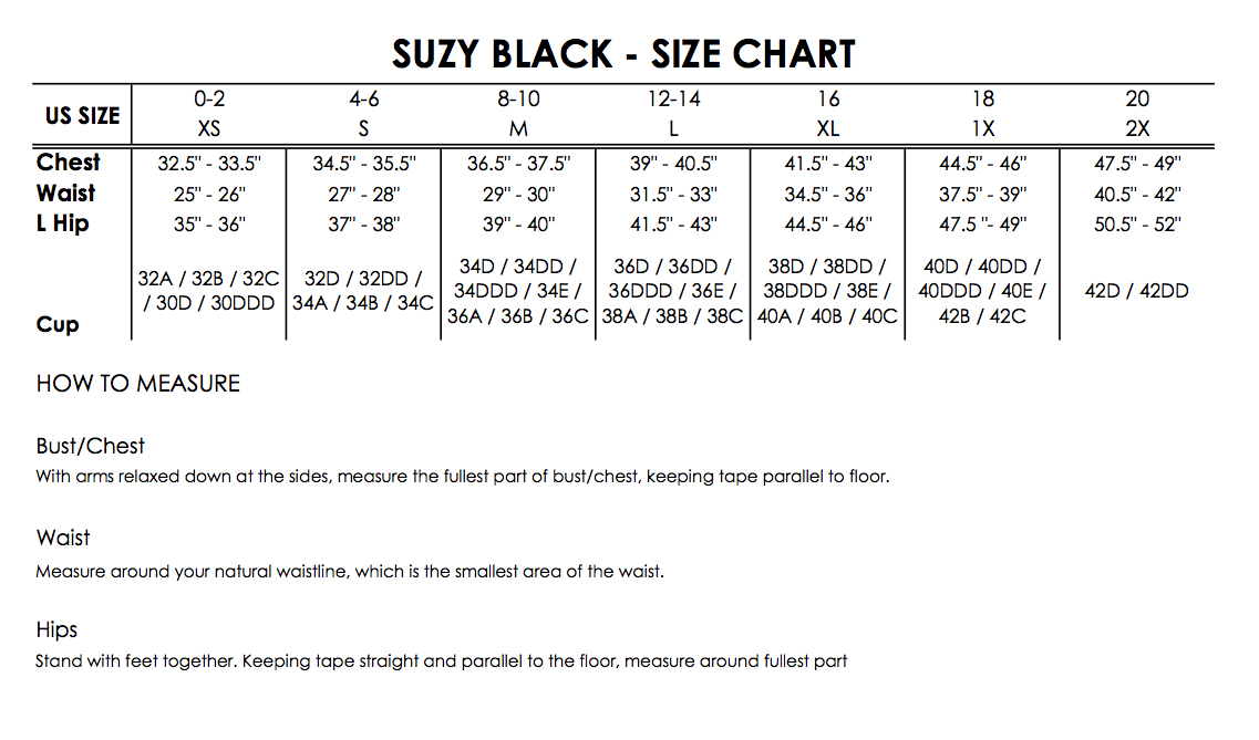 Nyc Size Chart