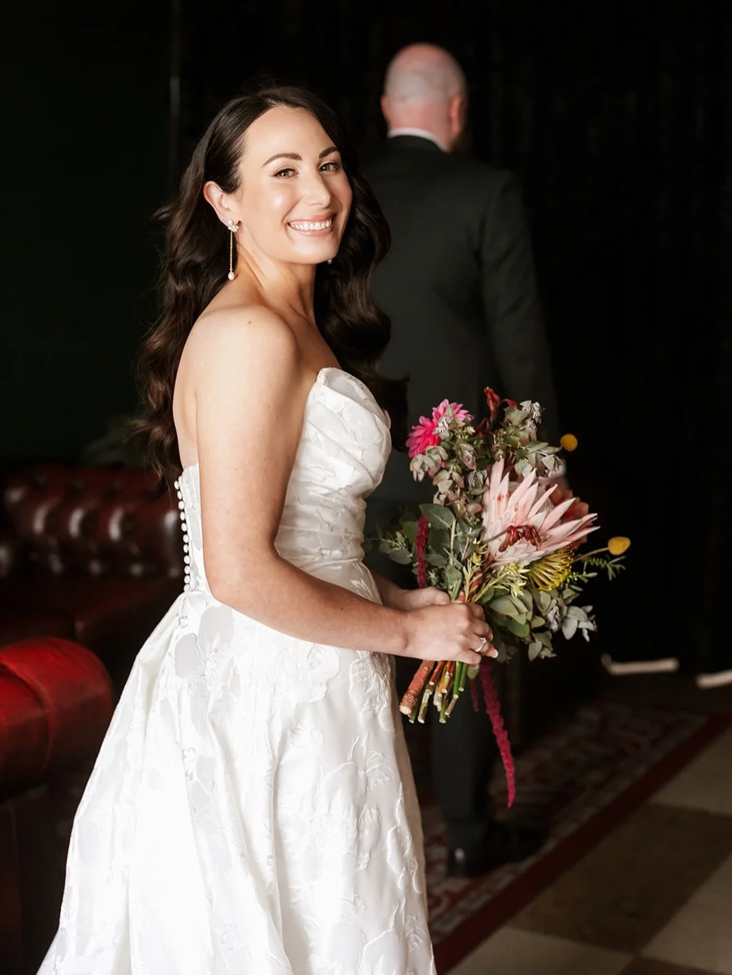 The first look before forever

Rose &amp; Brett 🥂 

Photographer: @nikkimccronephotography
Florist:  @stumpysbunches
HMUA: @makingpretty