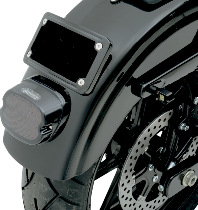 Kuryakyn Curved License Plate Mount In Chrome Finish For Harley Davidson 2010 2023 Touring Motorcycles 3157