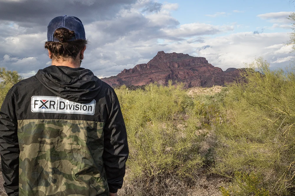 Windbreaker Milestar Orange Logo (Black/Camo)