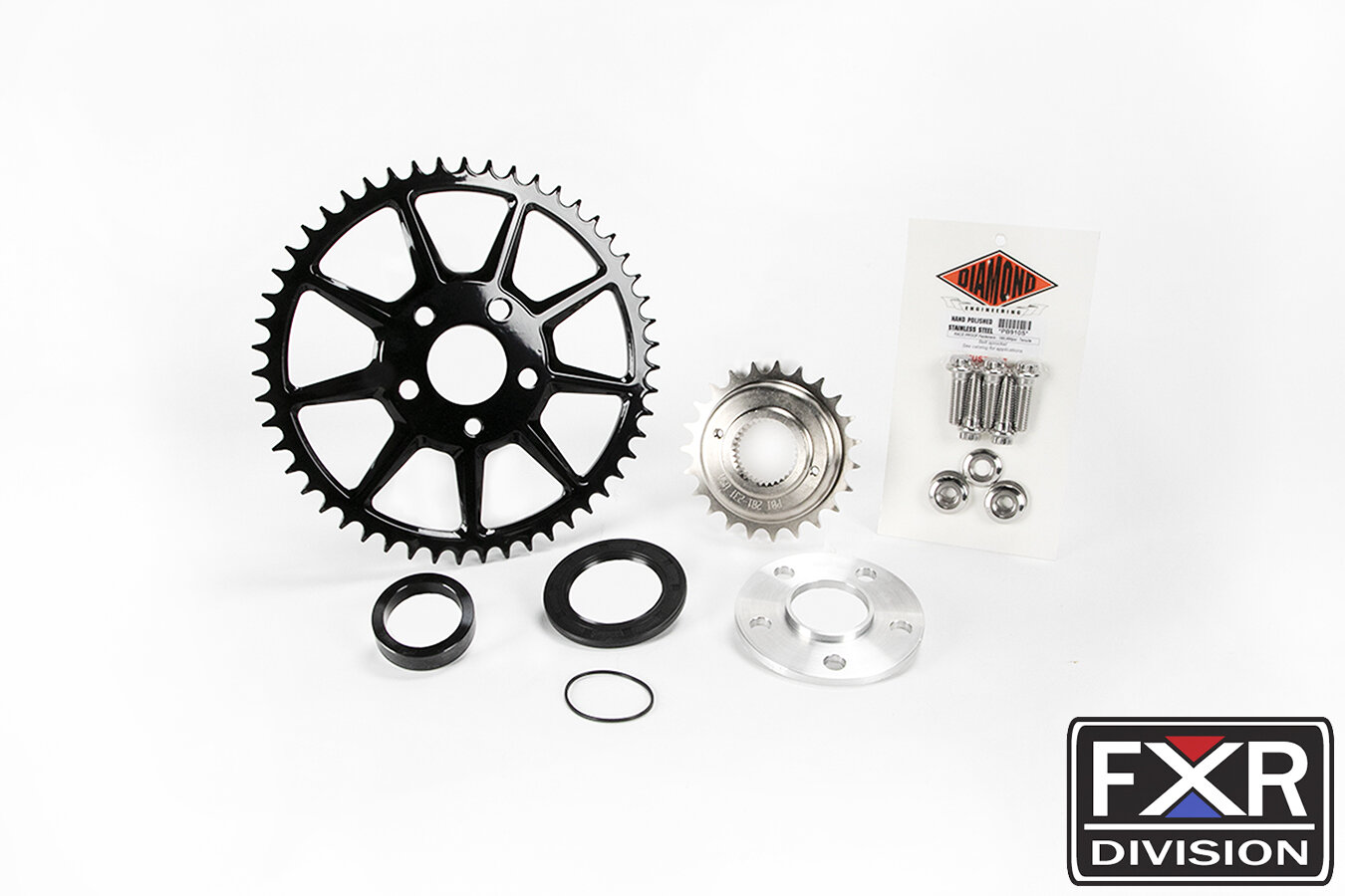 FXR Division "USA MADE" 9 Spoke Chain Drive Kit for 85"94" FXR Models