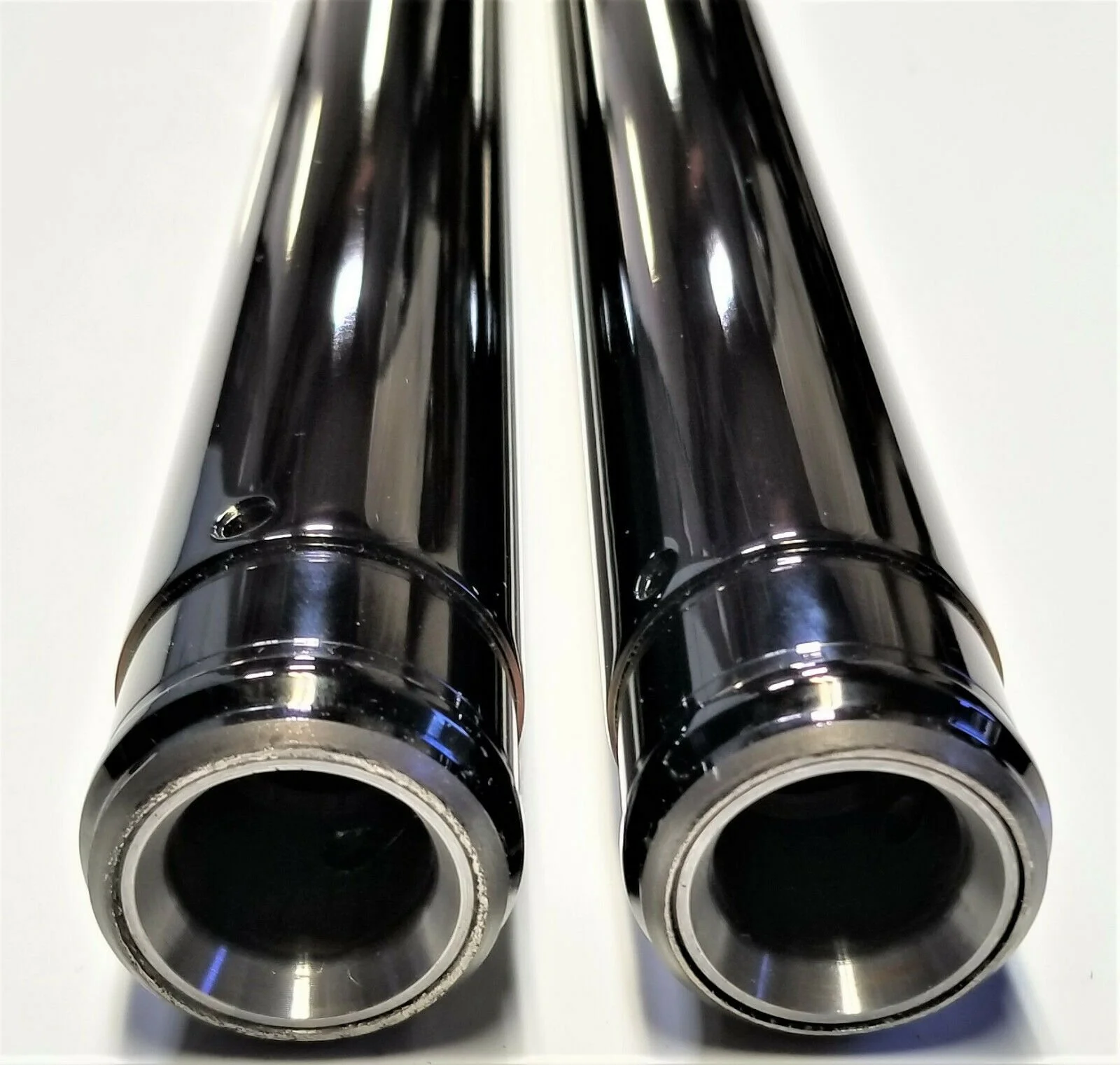 Suzuki GT250 GT380 Front Fork Tubes (Pair) - Stanchions With Circlip Top - 51110-33131