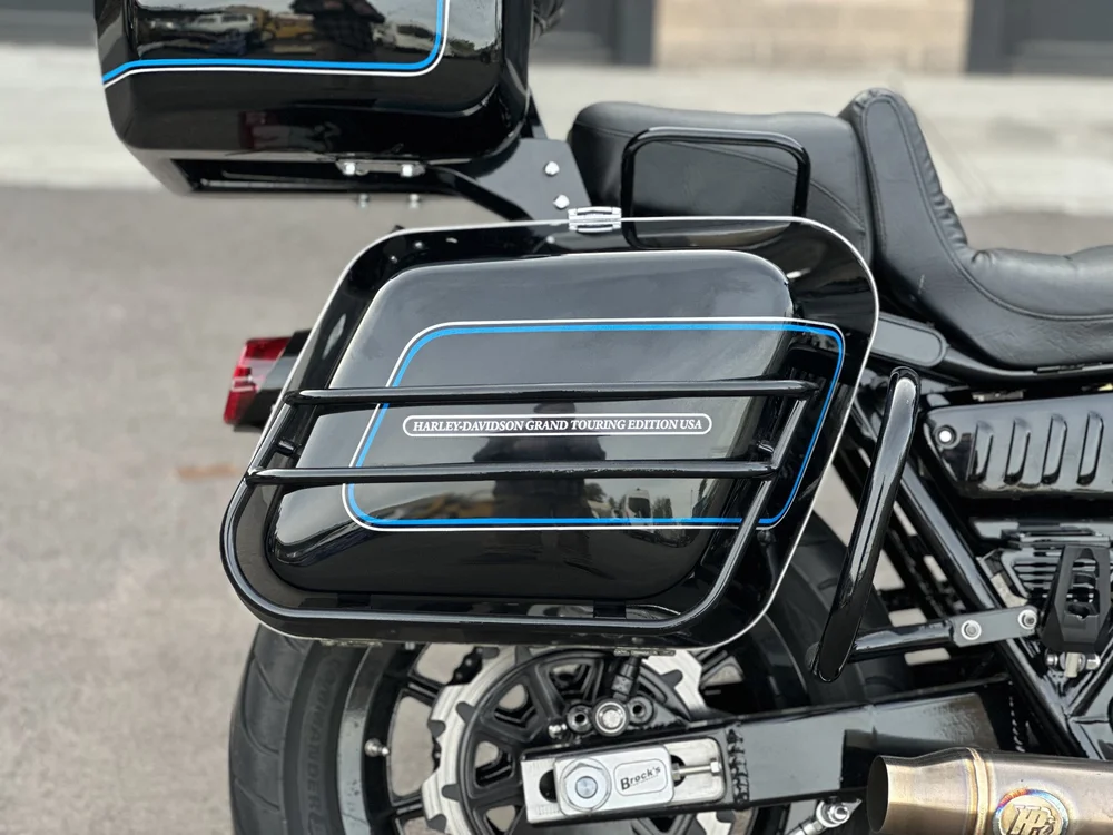 ハーレーFXRT.レッグガード FXR Division FXRT / FXRD Bag FRONT Saddlebag Crash Guard — FXR