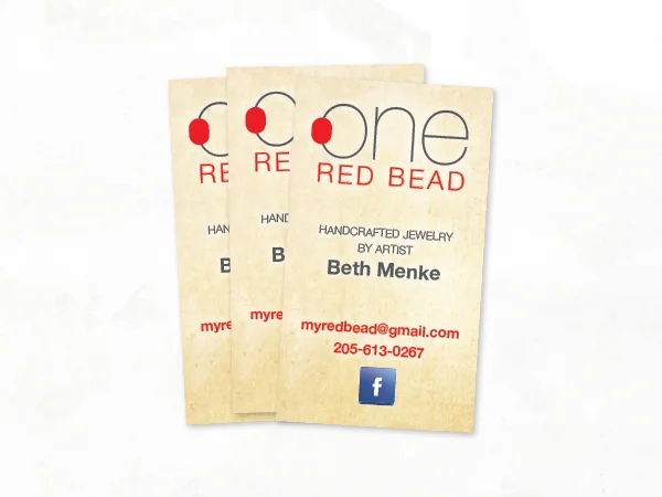 BUSINESS CARDS - One Red Bead