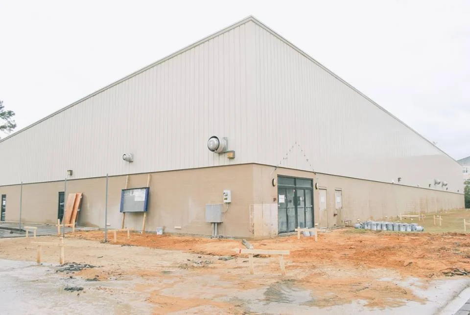 Original outside view of Sessions Road facility