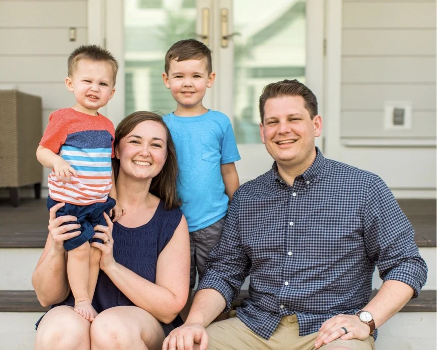 Andi and Clay Ratliff and their two boys, Branden and Evan.