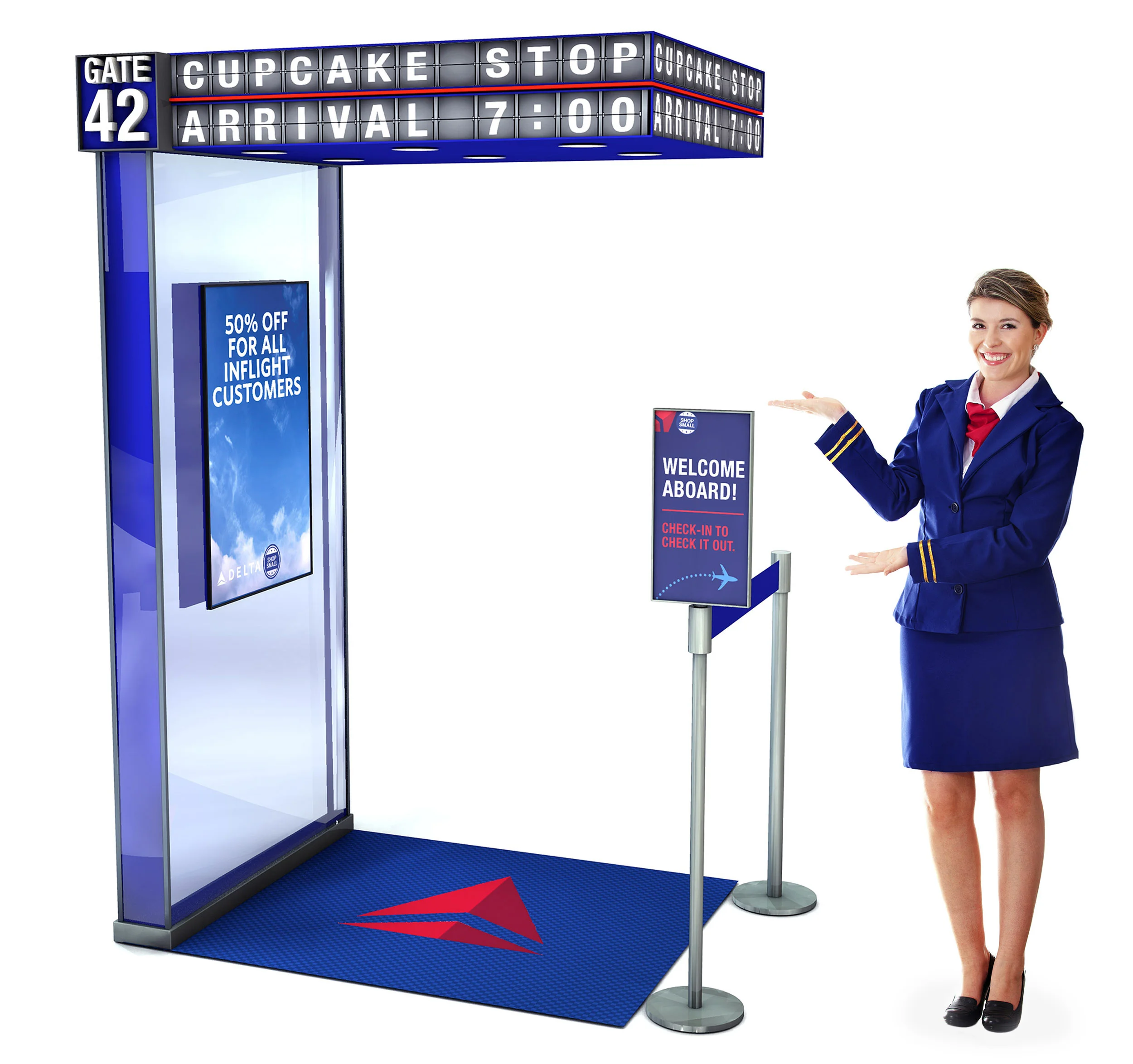 Physical gate front view