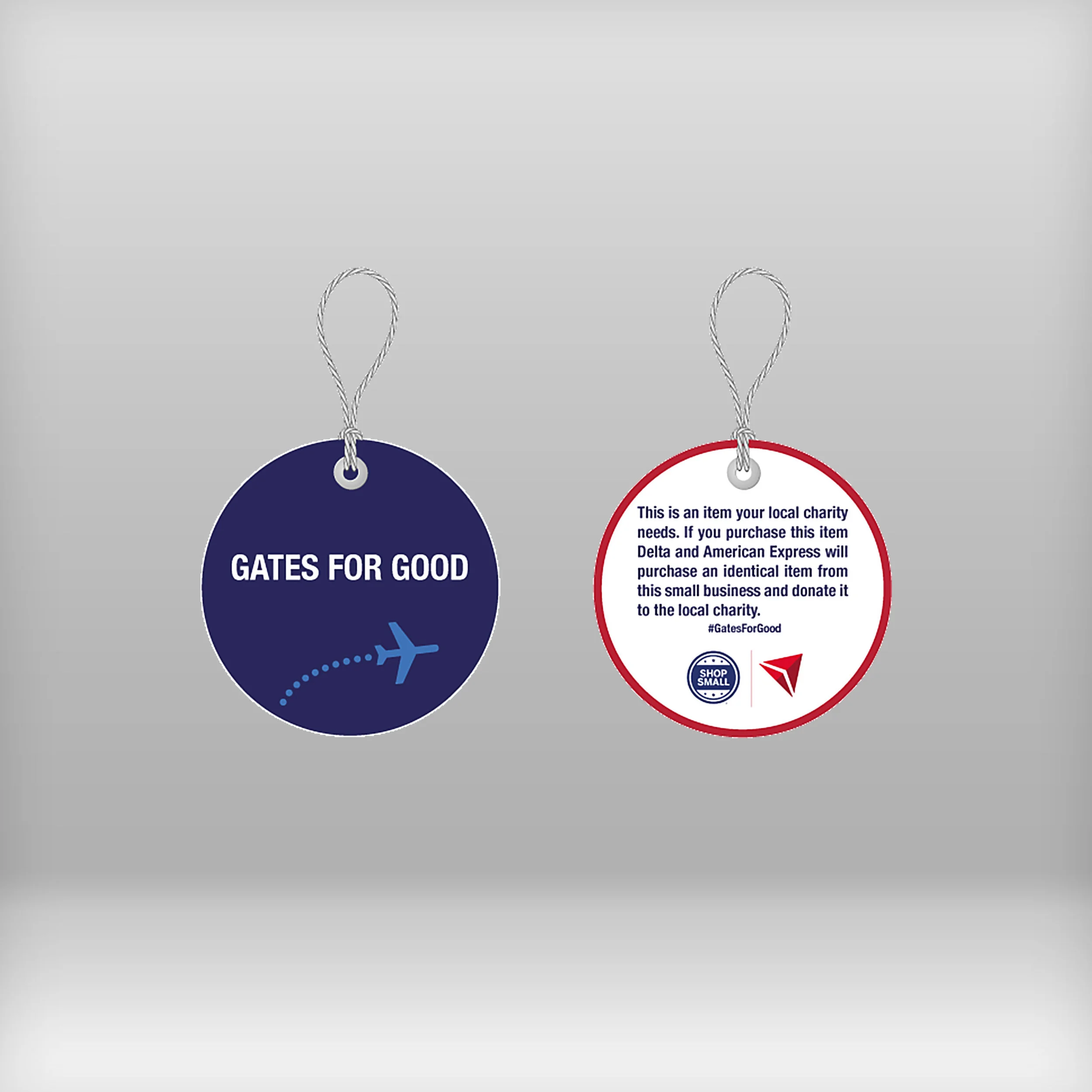 #GatesForGood one for one luggage tags