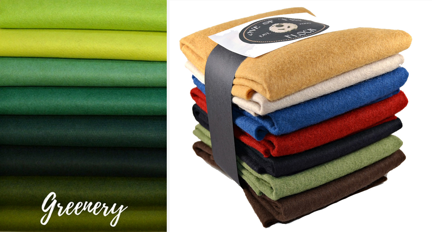Greenery Wool Felt Palette (link) + Homespun Collection