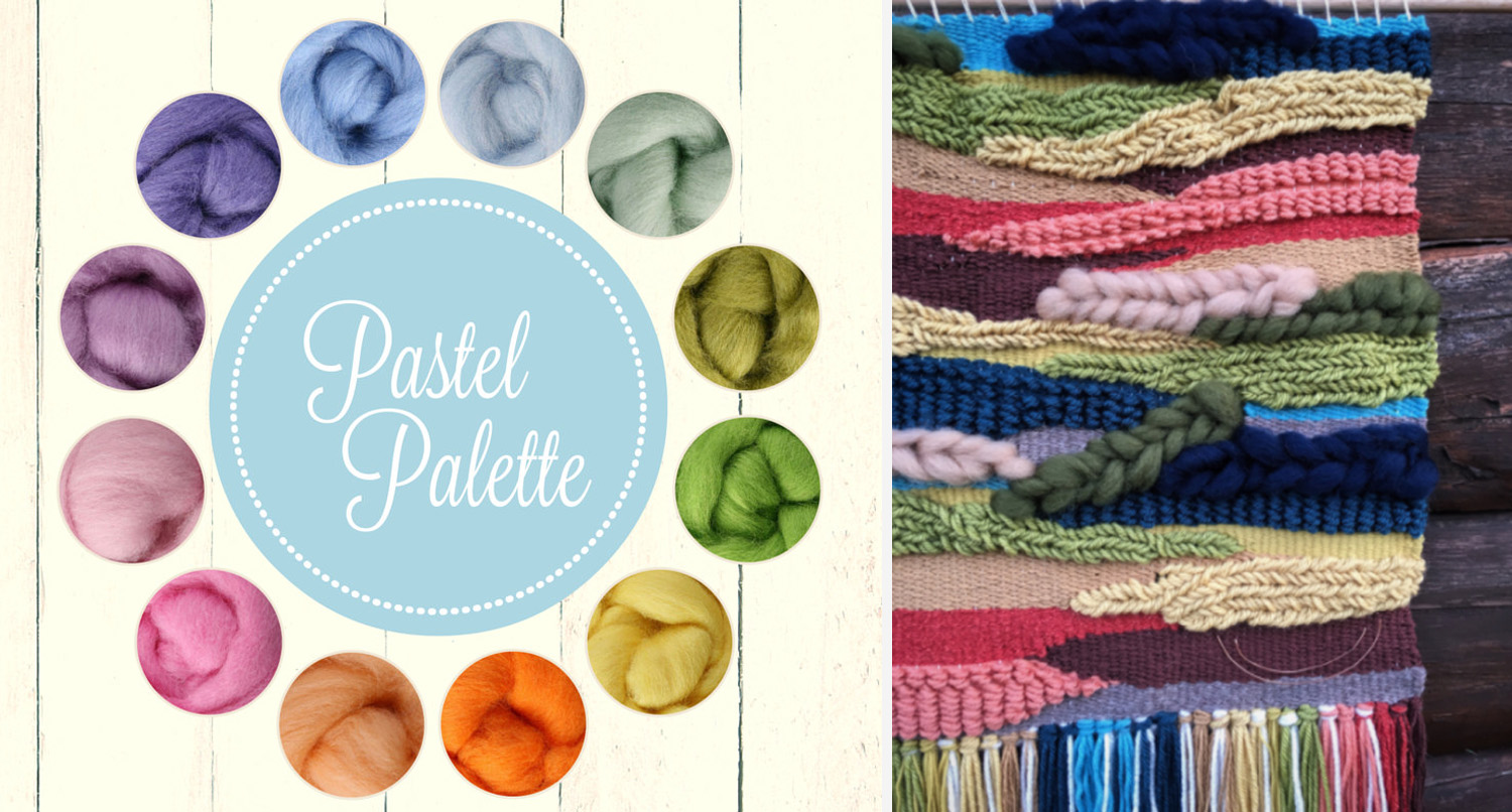 Roving Pastel Palette (link) + Customer Creation using One of the Flock materials