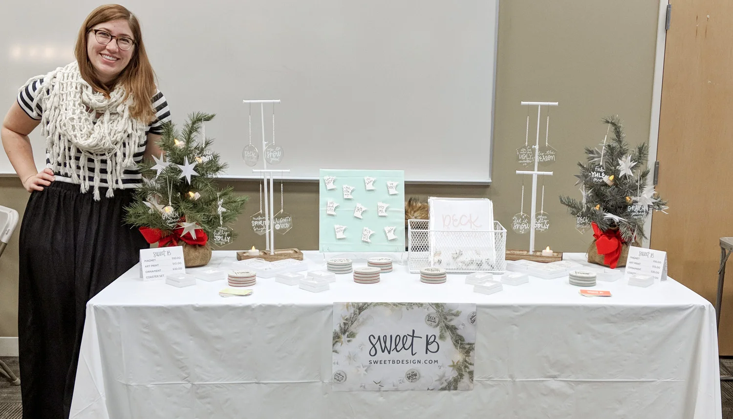 The Original Table Set up : Arranged semi-symmetrically