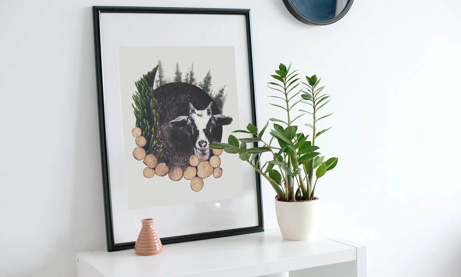 Spicing up the new year with new collage artwork 🙌 Mountain Goat Photo: instagram.com/anotherpeterlloyd Wood Photo: #svenscheuermeier Plant Photo: instagram.com/seemoris Tree Photo: instagram.com/iamkeefe New Moon Art: Sweet B Design Collage Art: Sweet B Design