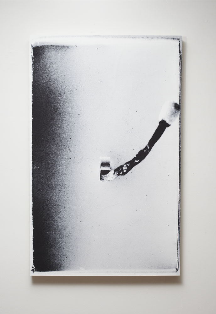 The art, "untitled II", is a photography & print series of a conceptual sculpture by artist Nicole Nadeau"